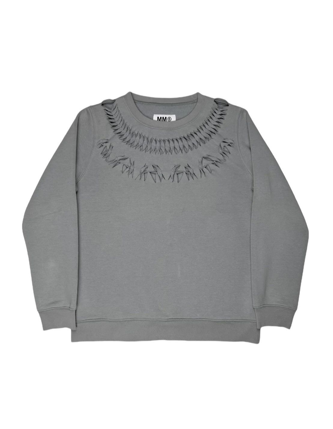 image of Aw2012 Maison Margiela Cut Out Hook Sweater in Khaki, Men's (Size Small)