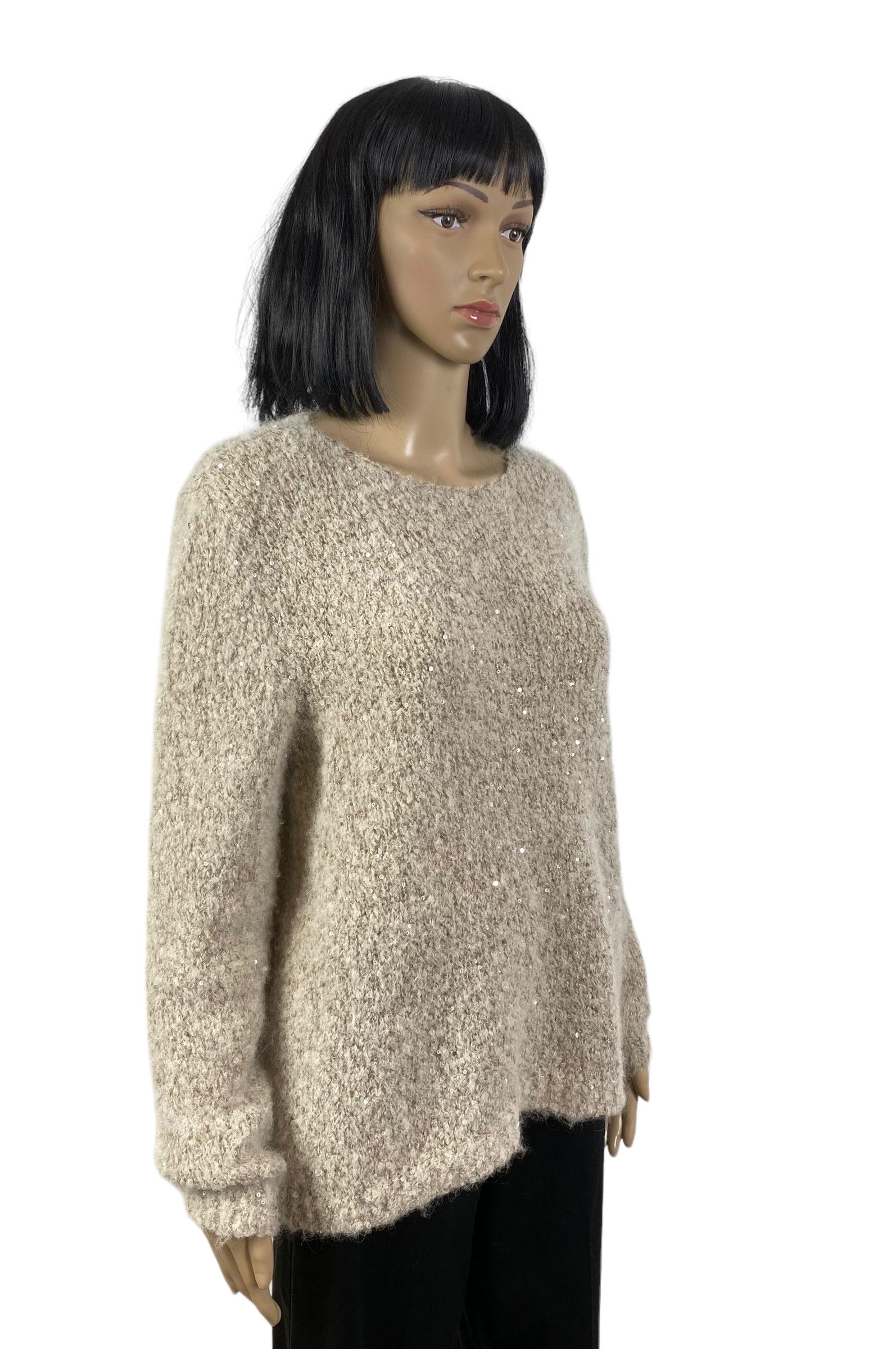 Bruno Manetti Firenze Sequin Alpaca-Mohair sweater size 44