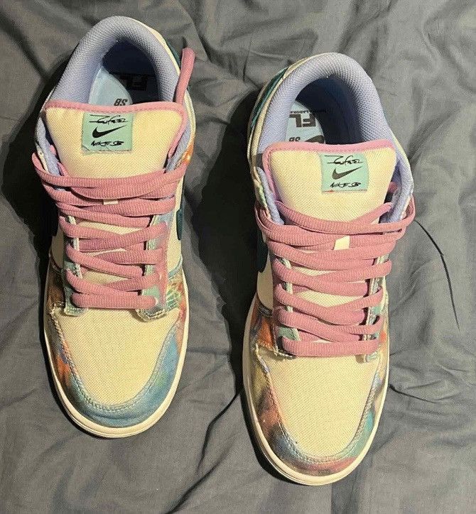 Nike Nike SB Dunk Low Futura Laboratories Bleached Size US 12.5 / EU 45-46 - 5 Thumbnail