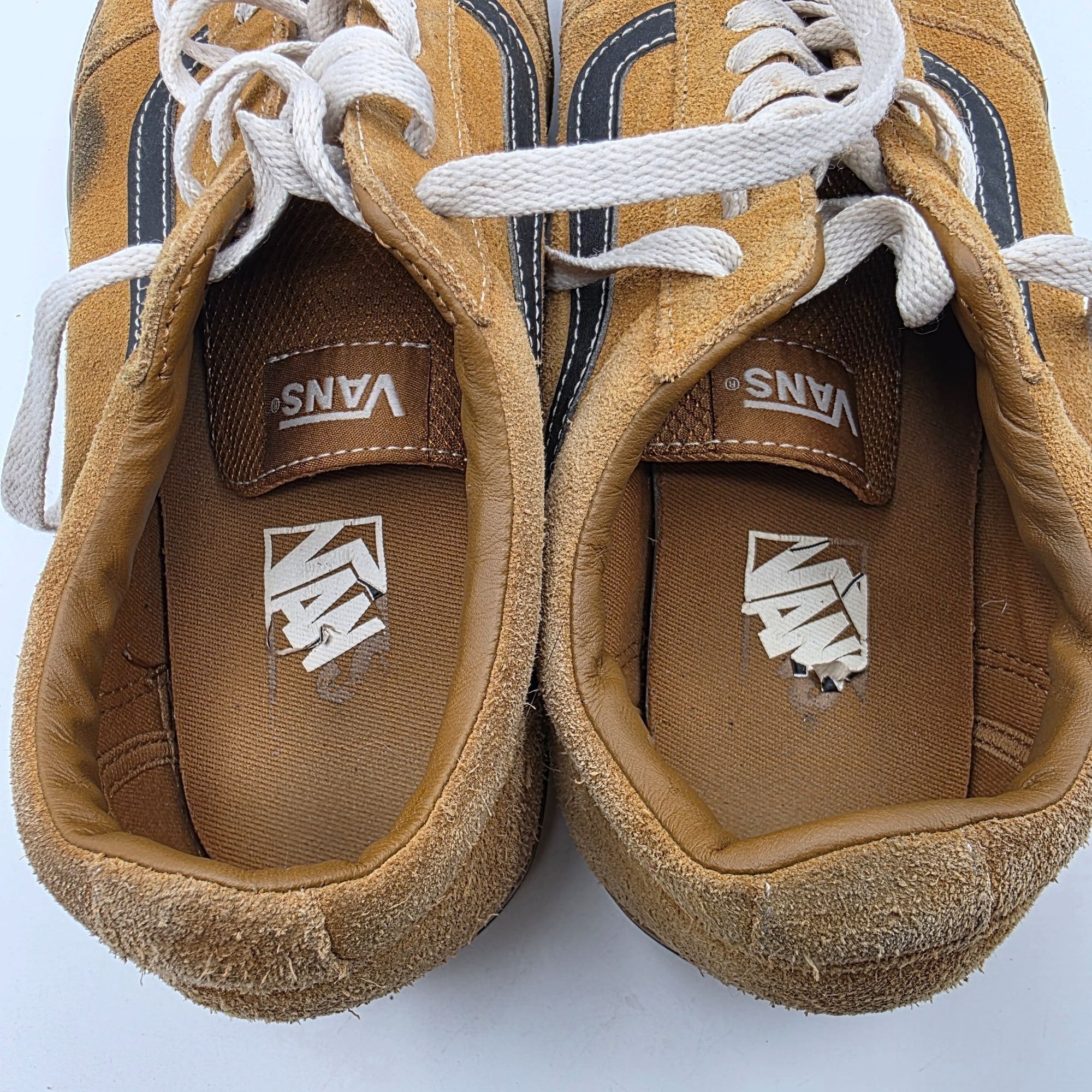 Vans Vans Ward Mens Shoes Size 9.5 Tan Black Stripe Lace-Up Low T Size US 9.5 / EU 42-43 - 10 Thumbnail