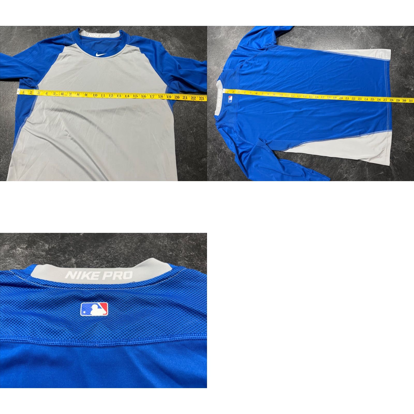 Nike Nike Pro MLB Men’s Medium Blue Dri-FIT Baseball Shirt Pullover 3/4 Sleeve Activewear Size US M / EU 48-50 / 2 - 8 Thumbnail
