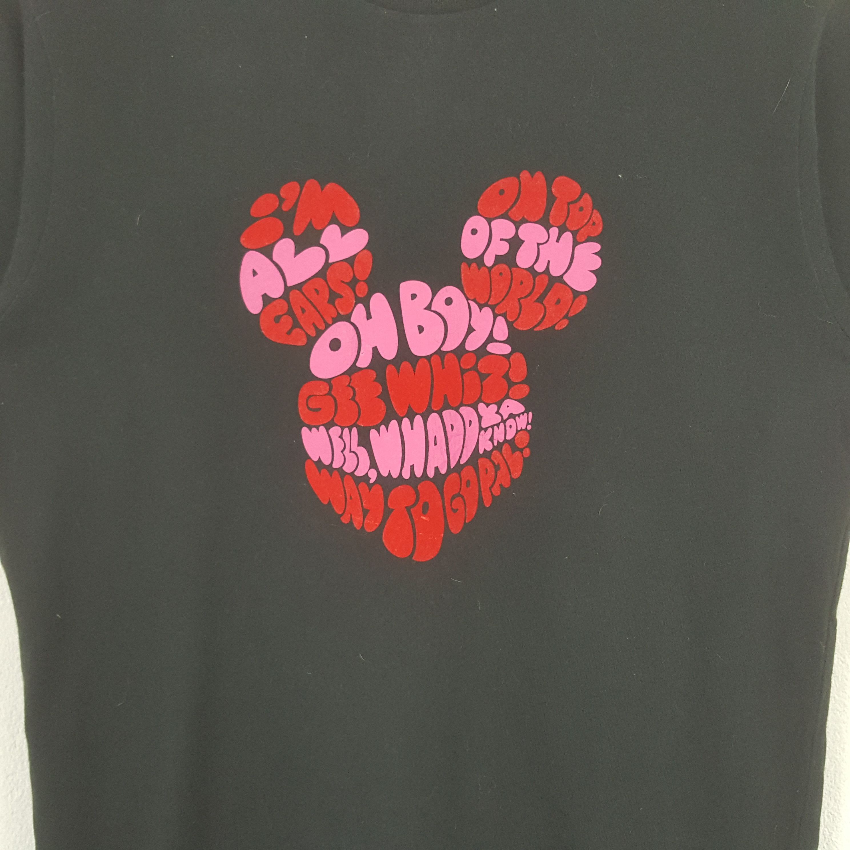 Mickey Mouse Vintage Uniqlo Mickey Kevin Tyons Cartoon Tshirt RR18 Size US M / EU 48-50 / 2 - 2 Thumbnail