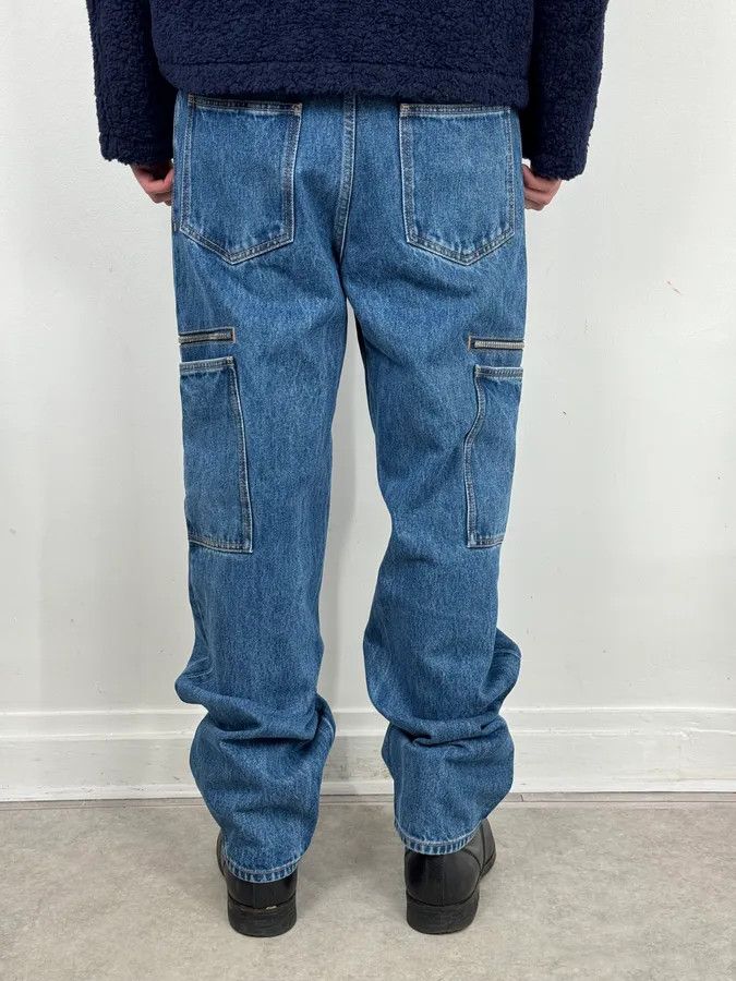 Givenchy AW2023 Givenchy Indigo Blue Cargo Denim Jeans By Matthew Williams Size US 32 / EU 48 - 4 Thumbnail