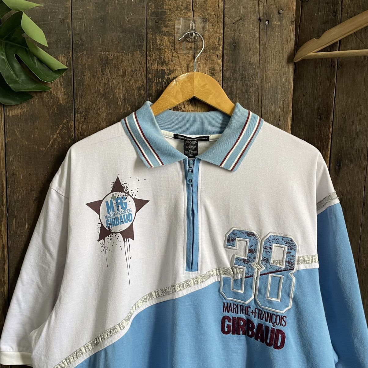 Marithe + Francois Girbaud Vintage MFG Halfzipper Polo Shirt Size US XXL / EU 58 / 5 - 3 Thumbnail