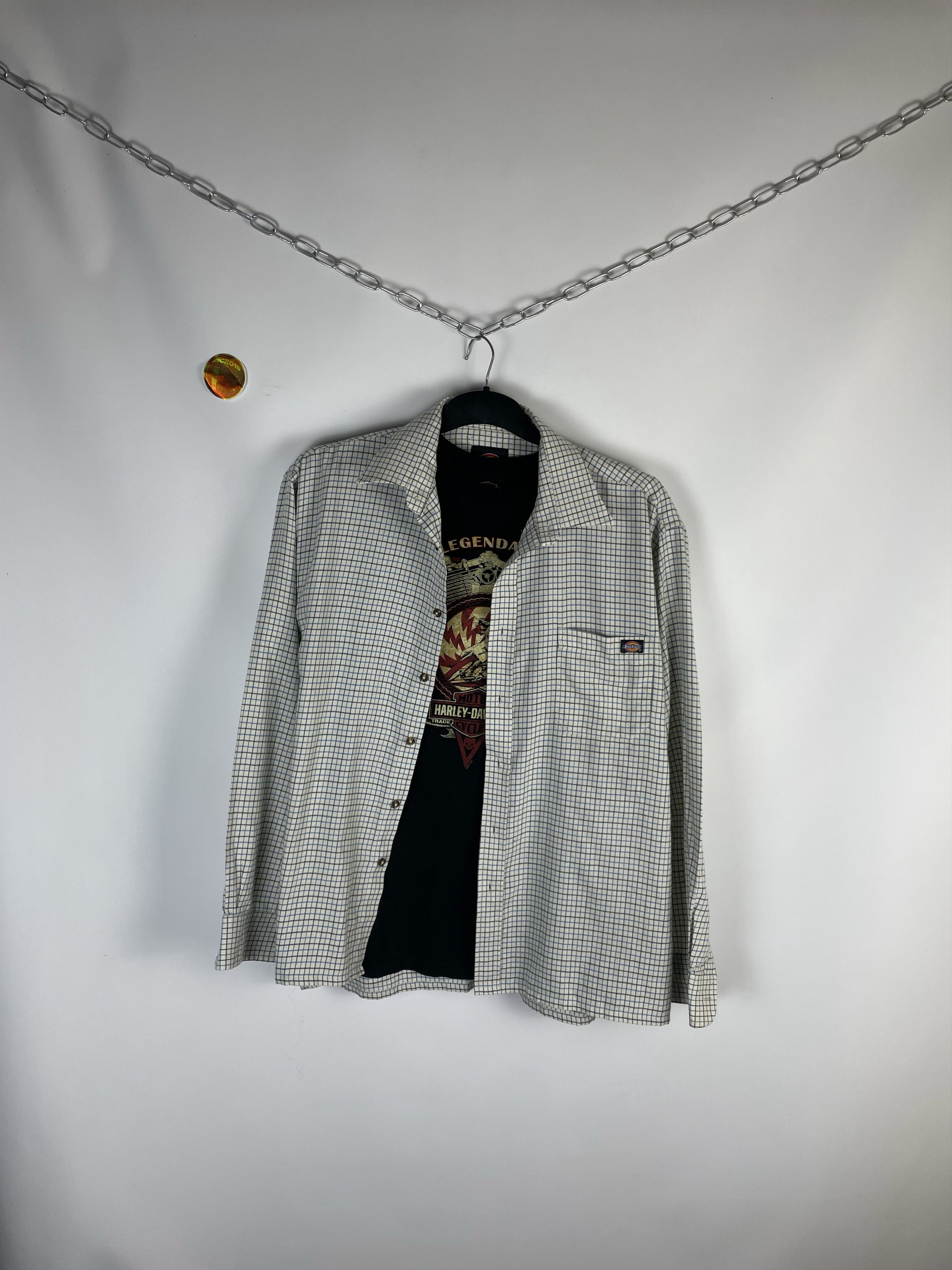 Dickies Flannel Dickies Vintage Mens Shirt Size US L / EU 52-54 / 3 - 1 Thumbnail