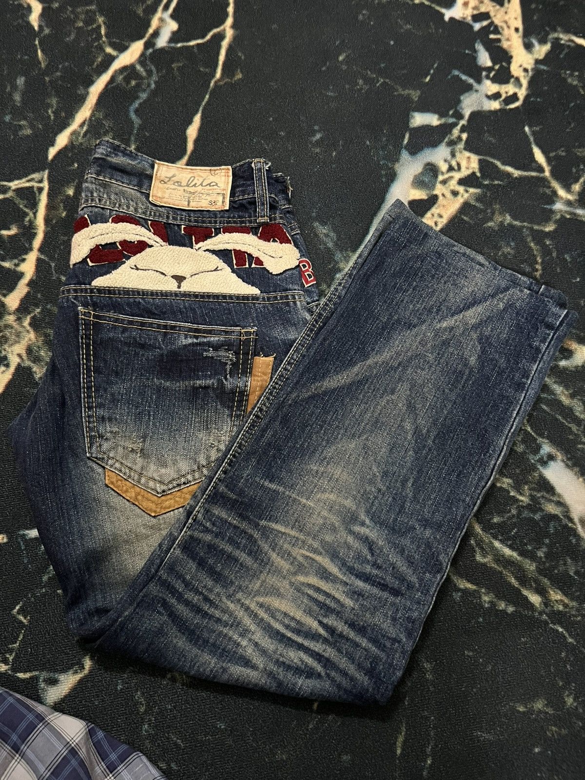 Japanese Brand × Jean × Vintage YOSHITOMO NARA LOLITA JEANS 32 X 35.5 Size 32" / US 10 / IT 46 - 3 Thumbnail