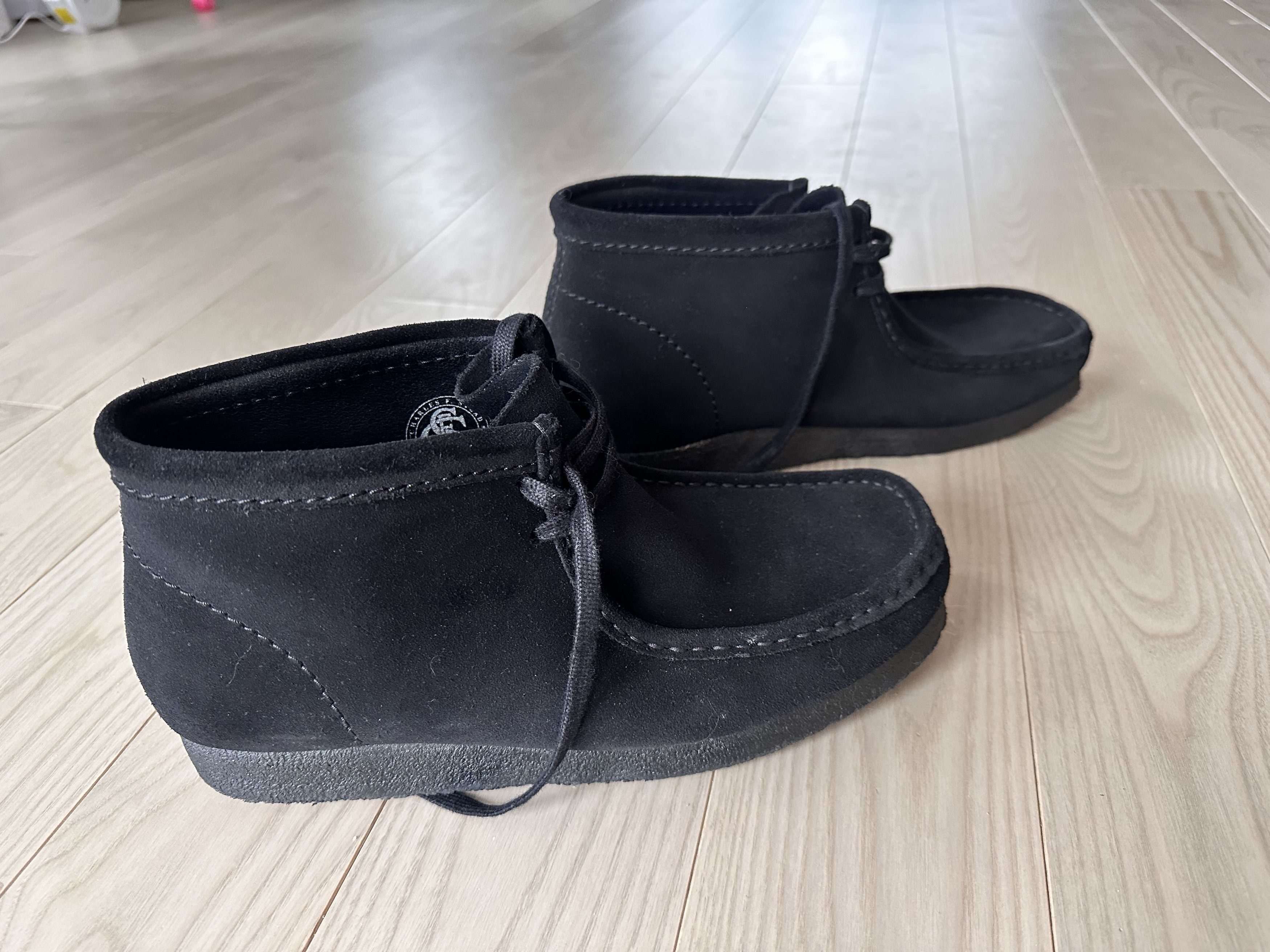 Clarks CLARKS Originals Wallabee Boots Black Suede Size US 10.5 / EU 43-44 - 2 Thumbnail