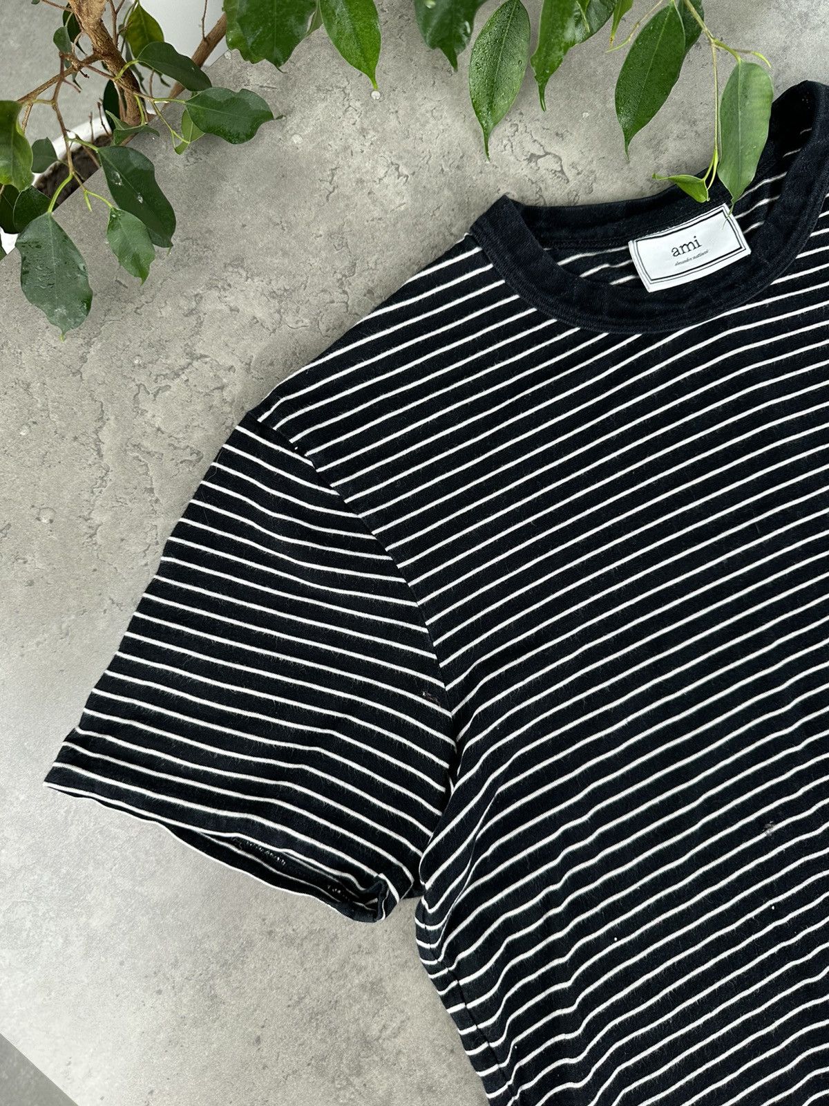 AMI AMI Stripped T-Shirt Size M / US 6-8 / IT 42-44 - 4 Thumbnail