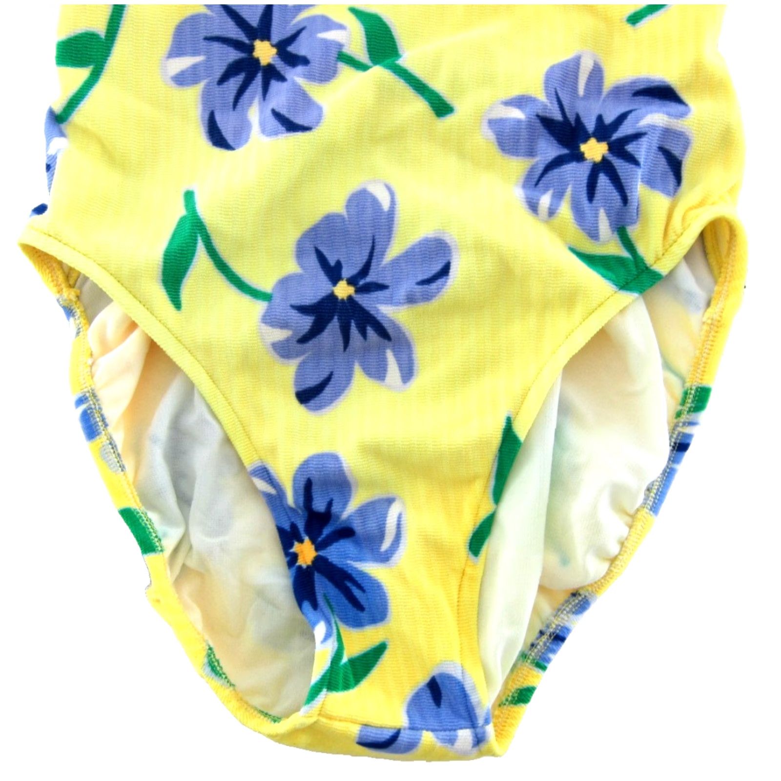 Jantzen VINTAGE South Point Jantzen One Piece Swimsuit 10 Floral Yellow Blue Green Womens Size ONE SIZE - 4 Thumbnail