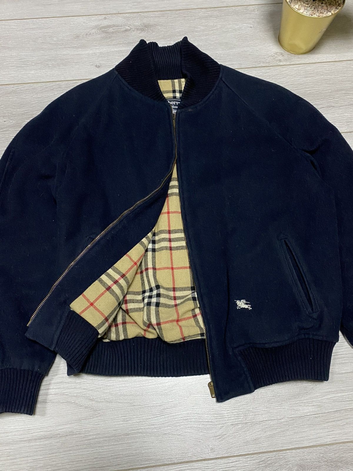 Burberry Prorsum Burberry wool zip nova check bomber jacket Size US L / EU 52-54 / 3 - 9 Thumbnail