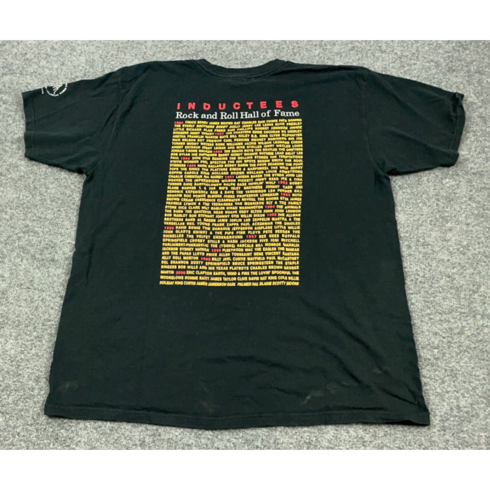 Anvil VTG 2000 Rock and Roll Hall of Fame T-Shirt Adult XL Inductees List Print Y2K Size US XL / EU 56 / 4 - 2 Thumbnail