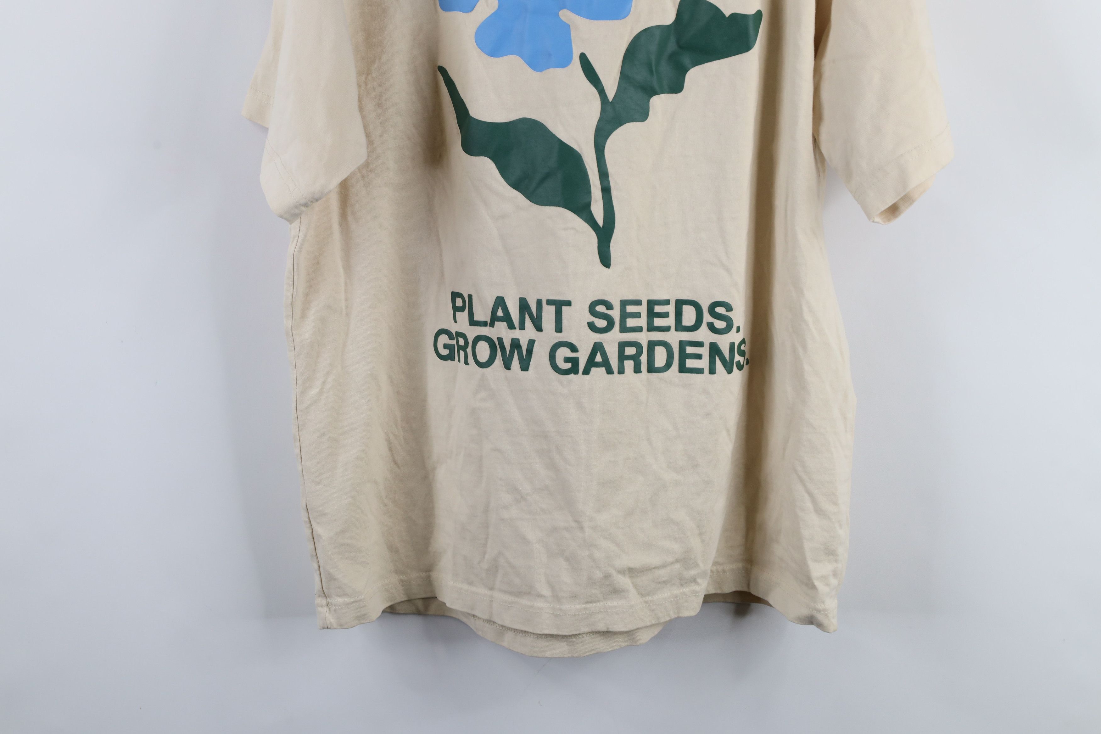 Vintage Y2K Streetwear Gardens & Seeds COOP T-Shirt Beige Cotton Size US L / EU 52-54 / 3 - 13 Thumbnail