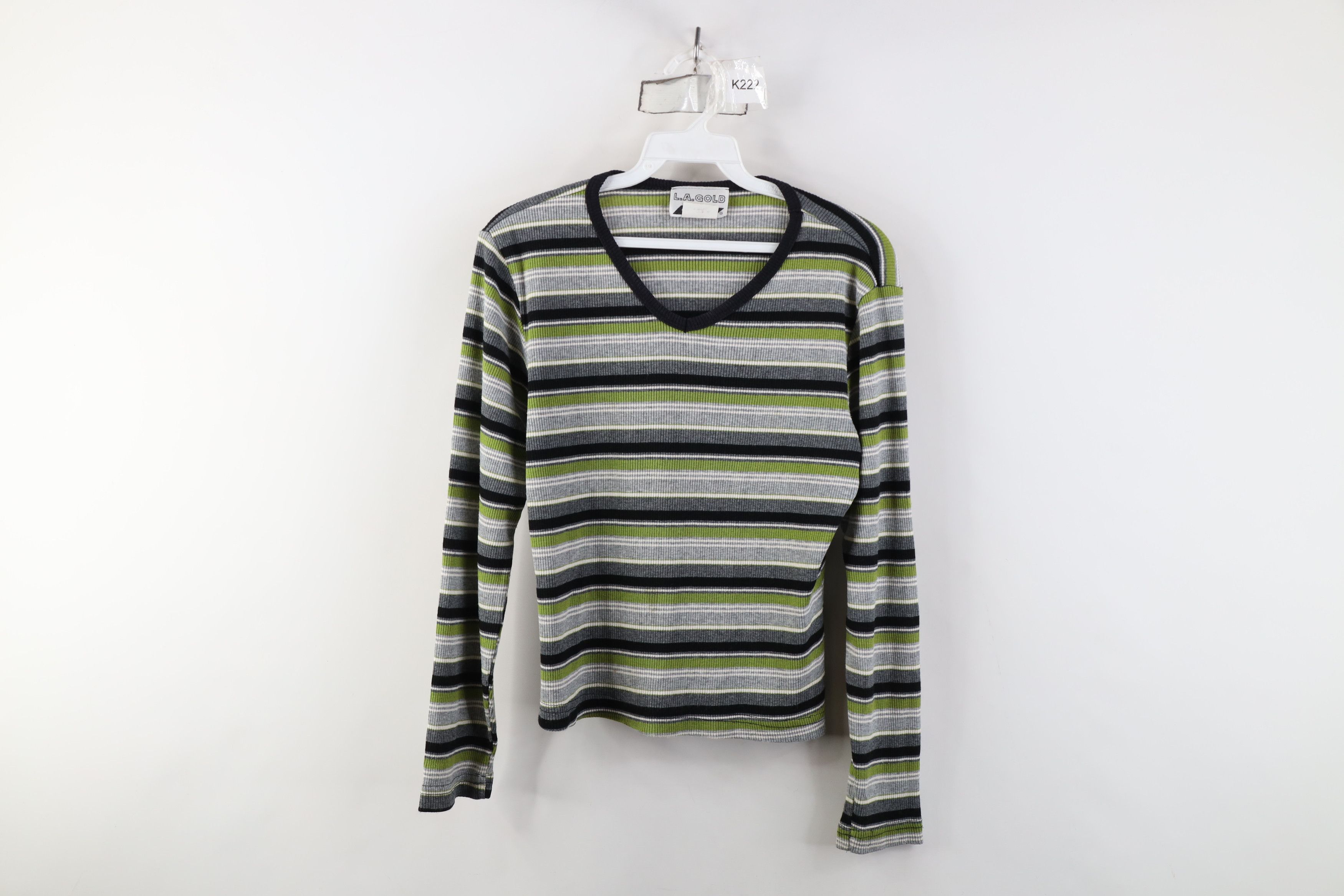 Vintage Vintage 90s Y2K Babydoll Knit Bella Long Sleeve T-Shirt USA Size L / US 10 / IT 46 - 1 Thumbnail