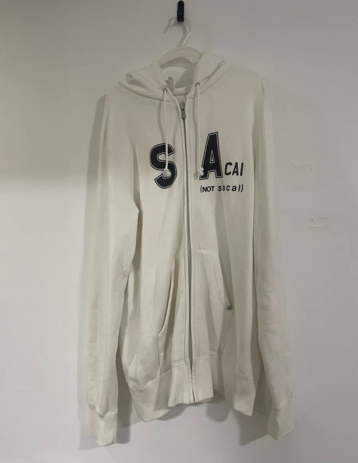 Sacai Sacai x fragment design White Hoodie / Jacket Size US L / EU 52-54 / 3 - 1 Thumbnail