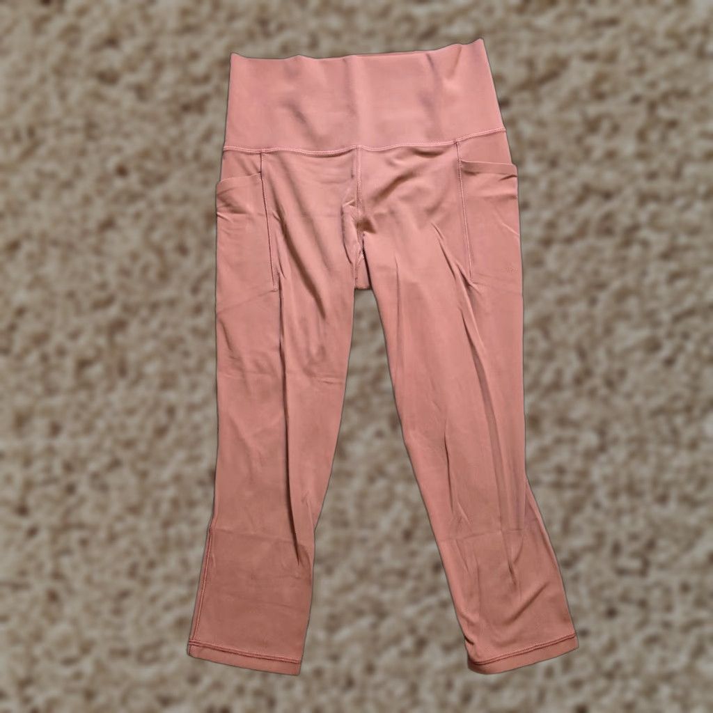 Athleta Athleta Pants Women Small Brown Leggings Skinny Salutation Stash Pocket Casual Size 28" / US 6 / IT 42 - 1 Thumbnail