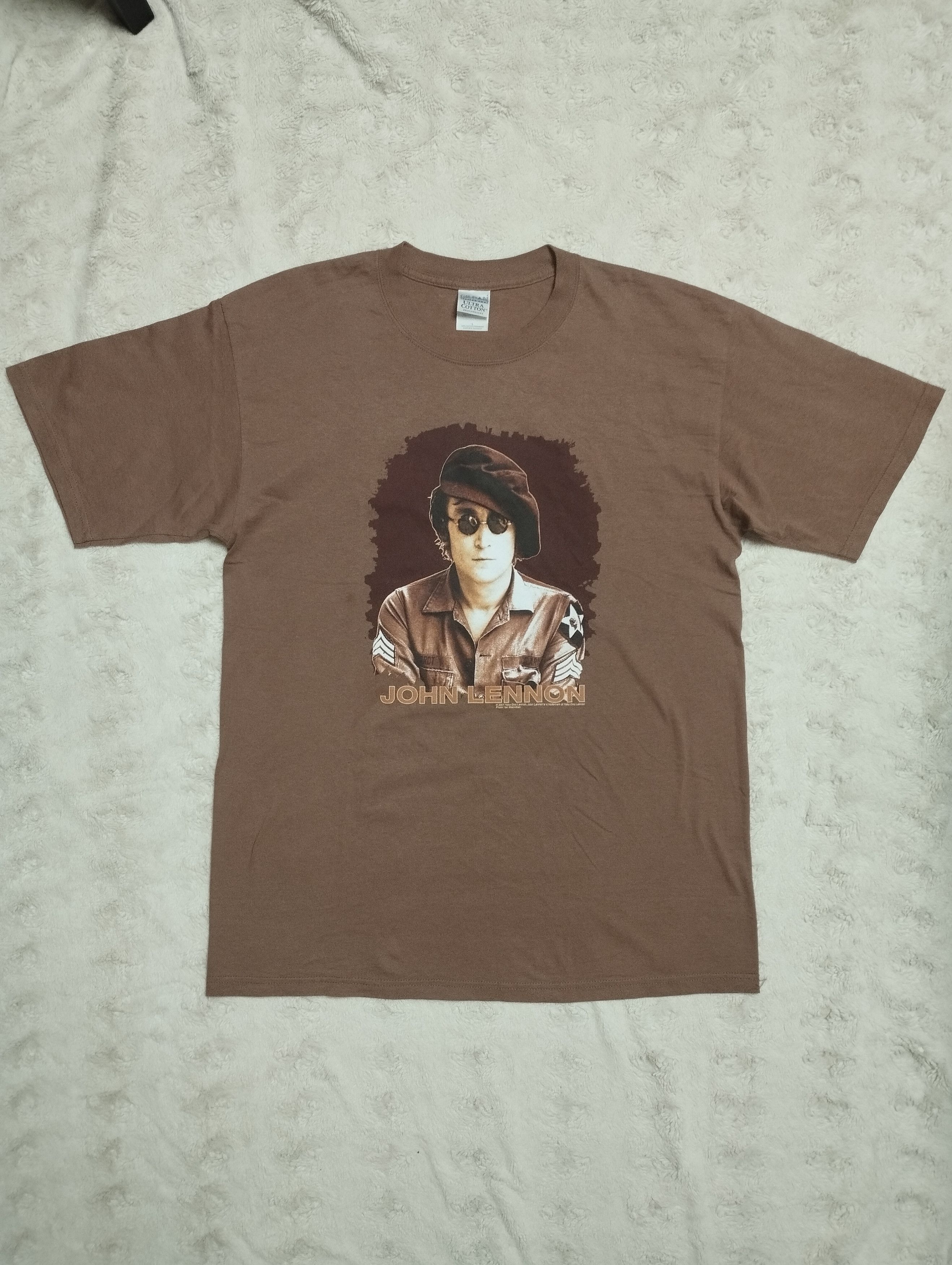 Band Tees × Vintage John Lennon 2001 Gildan vintage men's t-shirt size L Size US XL / EU 56 / 4 - 1 Thumbnail
