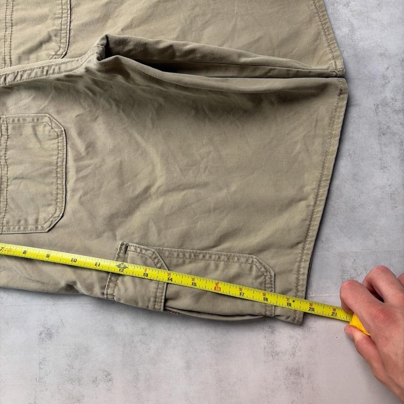 Wrangler Y2K Beige Wrangler Carpenter Baggy Skater Shorts Size 28" / US 6 / IT 42 - 7 Thumbnail