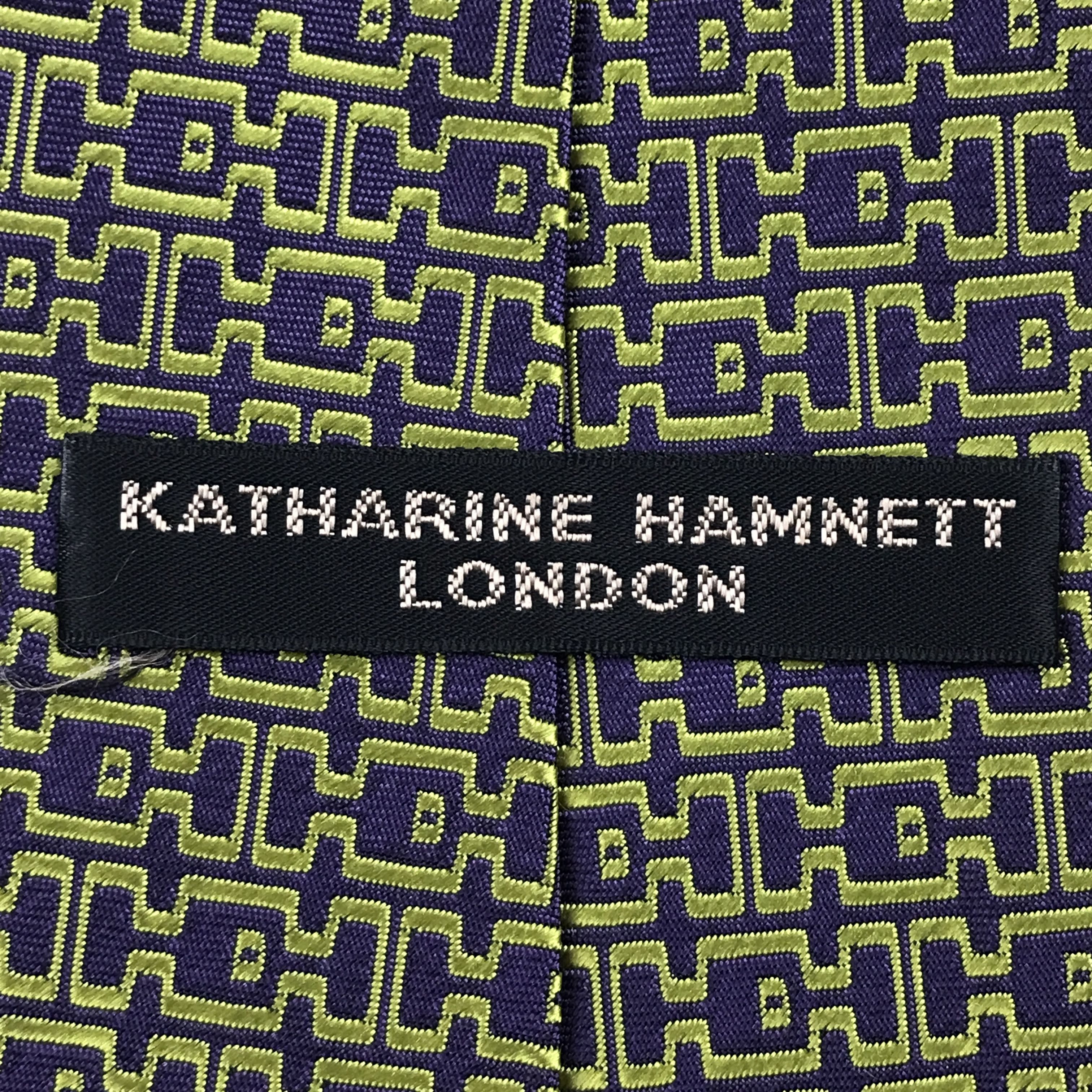 Designer × Katharine Hamnett London × Vintage Vintage Katharine Hamnett London Silk Necktie Size ONE SIZE - 6 Thumbnail