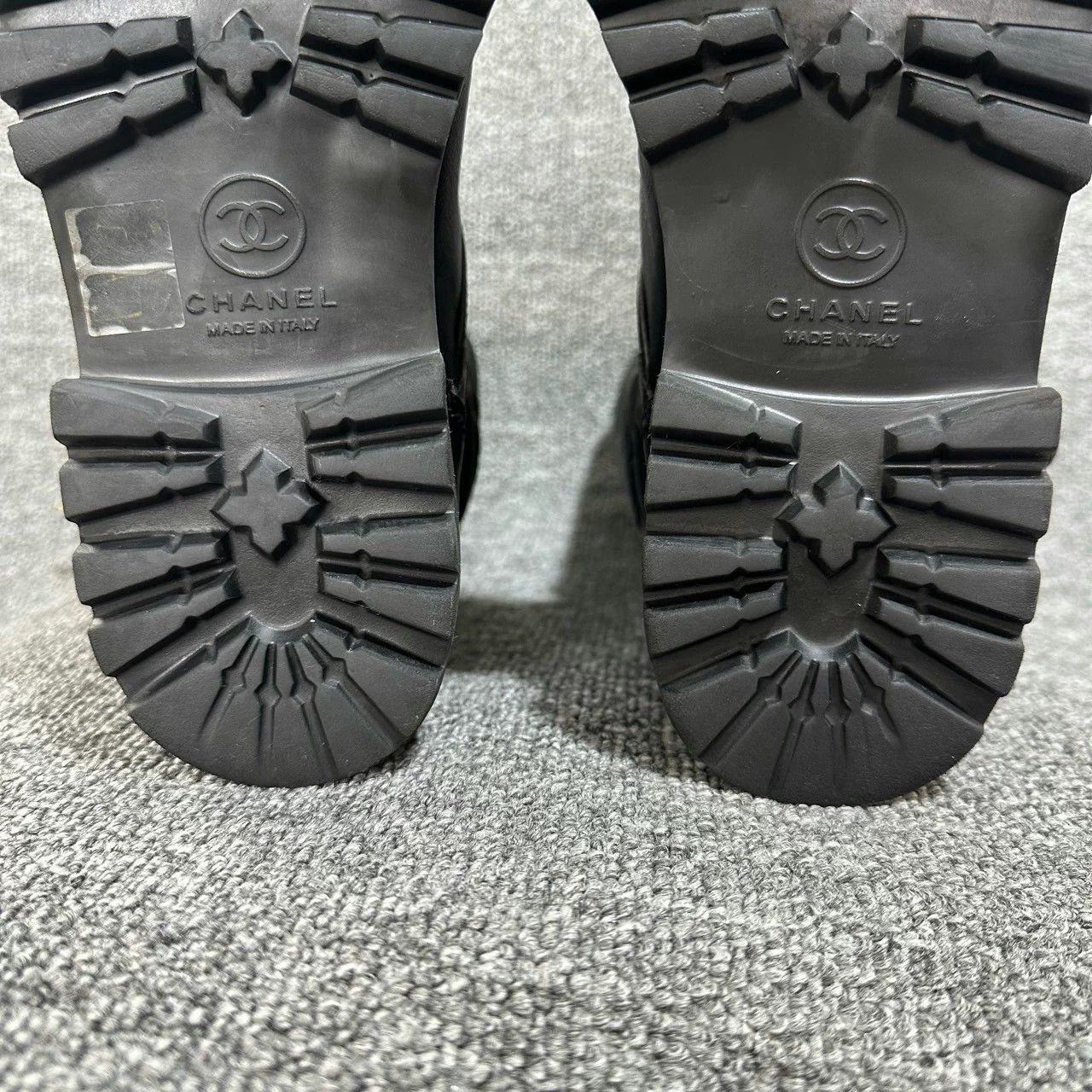 Chanel Chanel Black Leather Hiking Boots Size US 9 / IT 39 - 7 Thumbnail