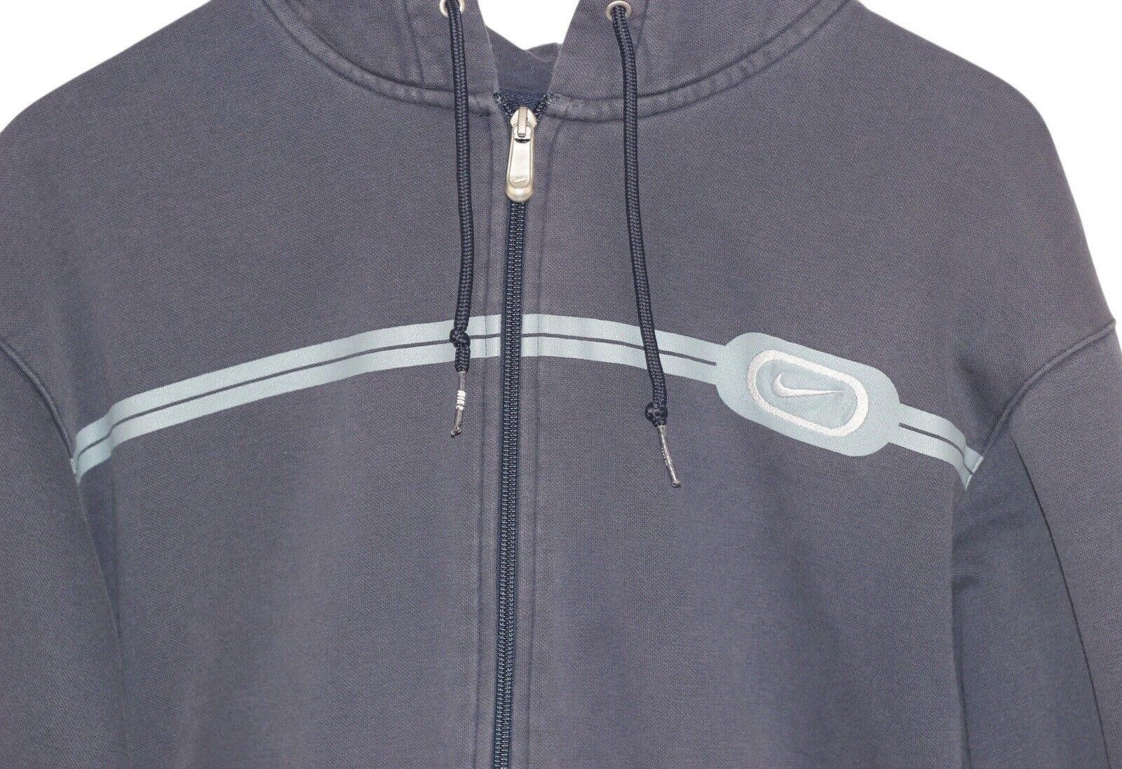 Nike Vintage Nike Y2K Blue Two Tone Full Zip Hoodie Sz L RARE Size US 34 / EU 50 - 2 Thumbnail