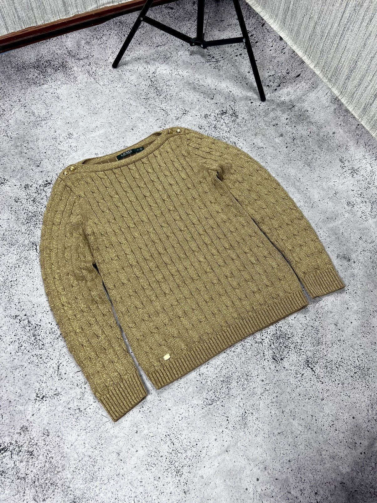 Louis Vuitton Lauren Ralph Lauren Cable Knit Sweater Size XL / US 12-14 / IT 48-50 - 1 Thumbnail