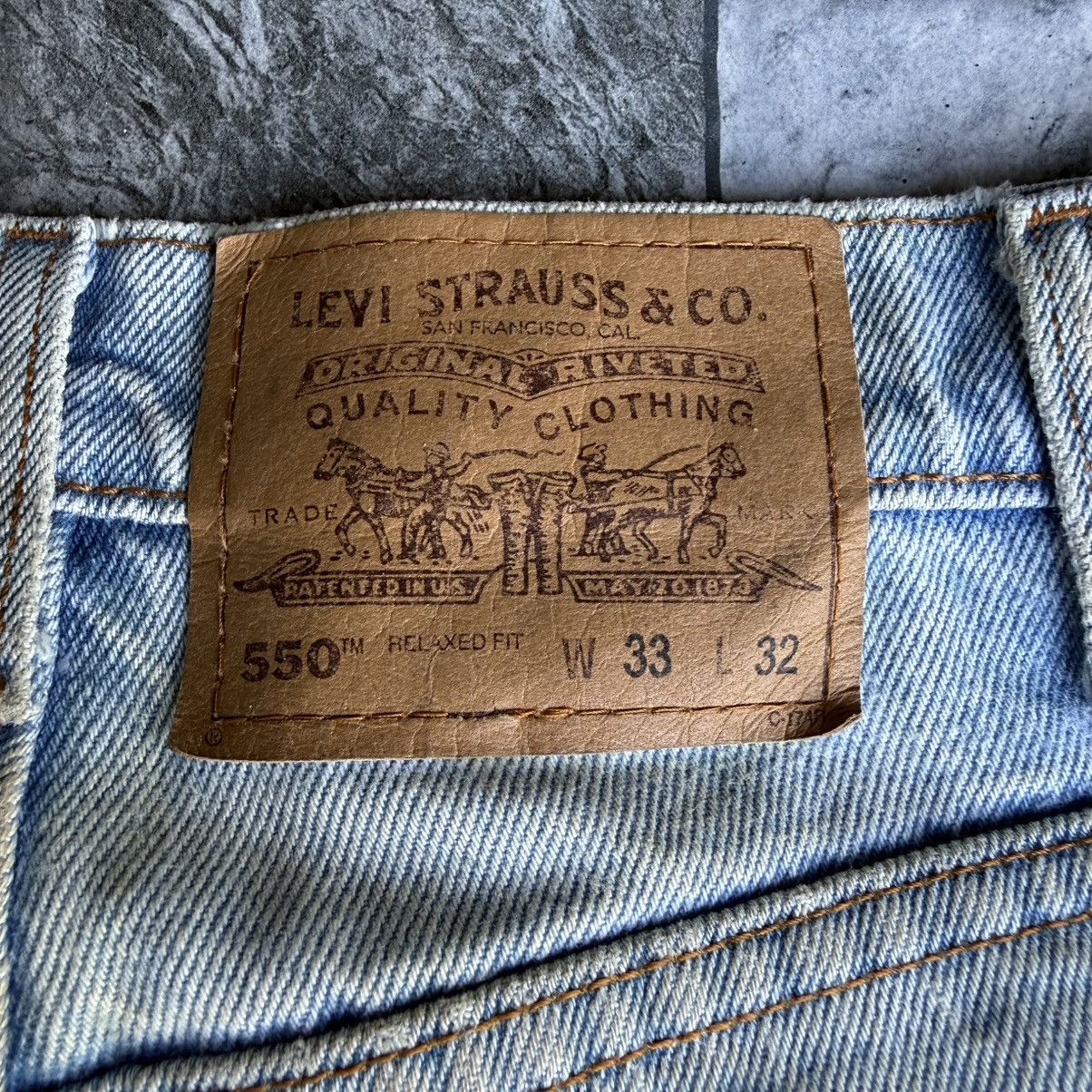 Levi's Vintage Clothing Vintage 97' Levi's 550 Orange Tag Faded Rusty Denim Jean Size US 33 - 16 Thumbnail