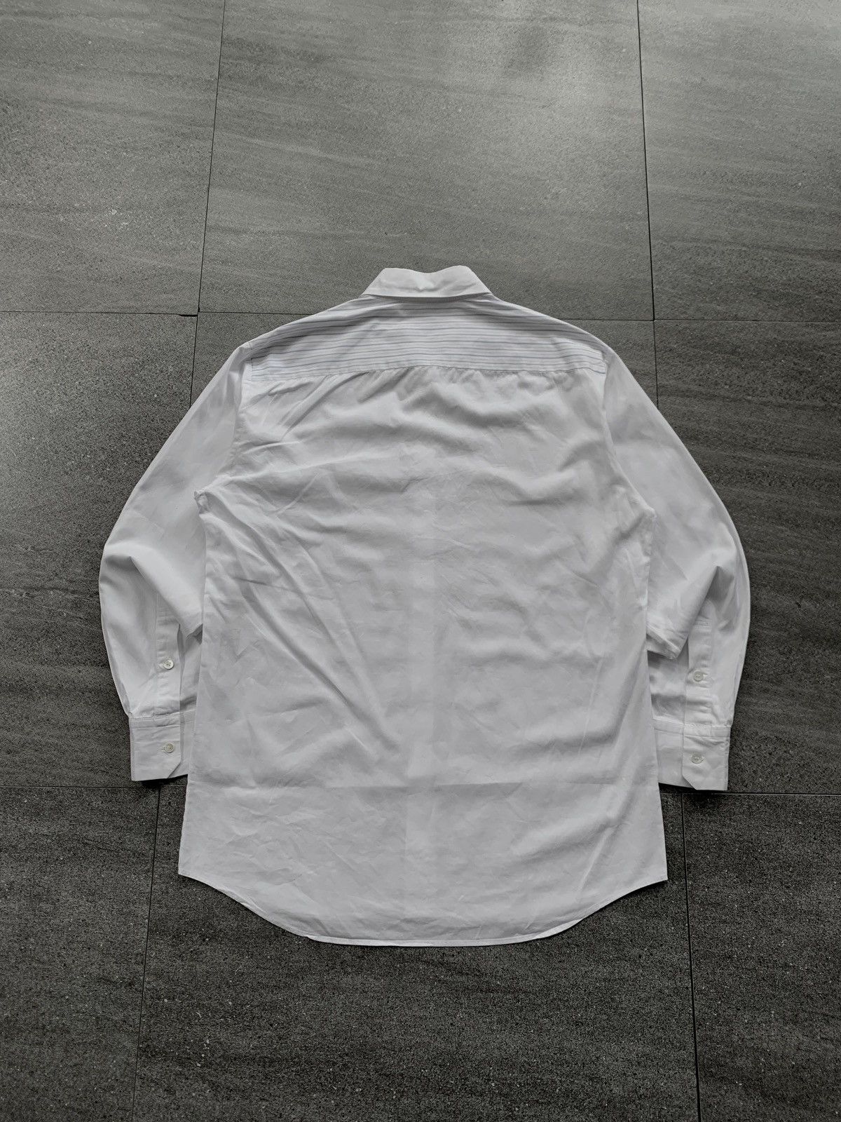 Yohji Yamamoto FREE TAX! Stripe Paneled Shirt Size US L / EU 52-54 / 3 - 5 Thumbnail