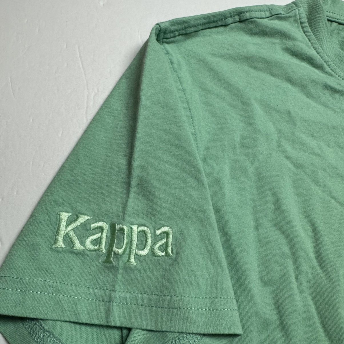Kappa Kappa TAYLORYX Maglietta T-Shirt In Green. Embroidered logo. Size US M / EU 48-50 / 2 - 3 Thumbnail