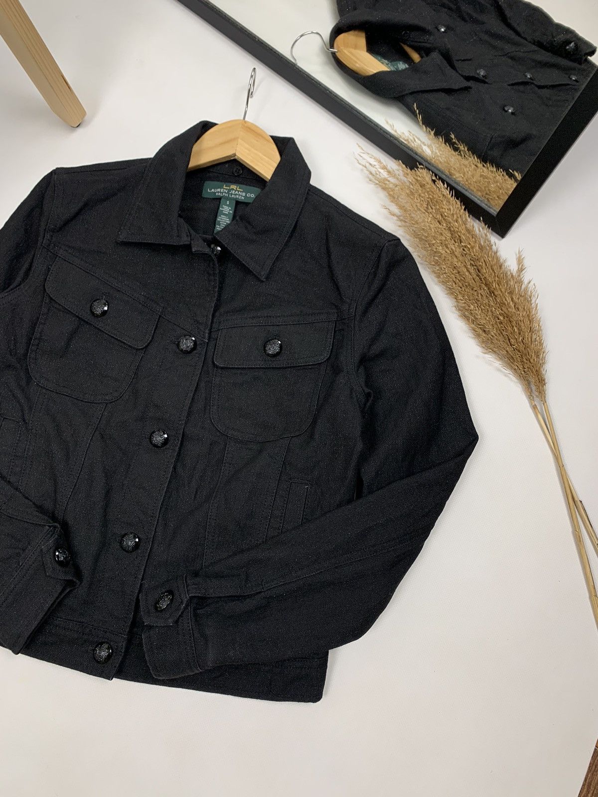 Designer × Lauren Ralph Lauren × RRL Ralph Lauren Lauren Ralph Lauren LRL Diamond Denim Jacket Size S / US 4 / IT 40 - 3 Thumbnail