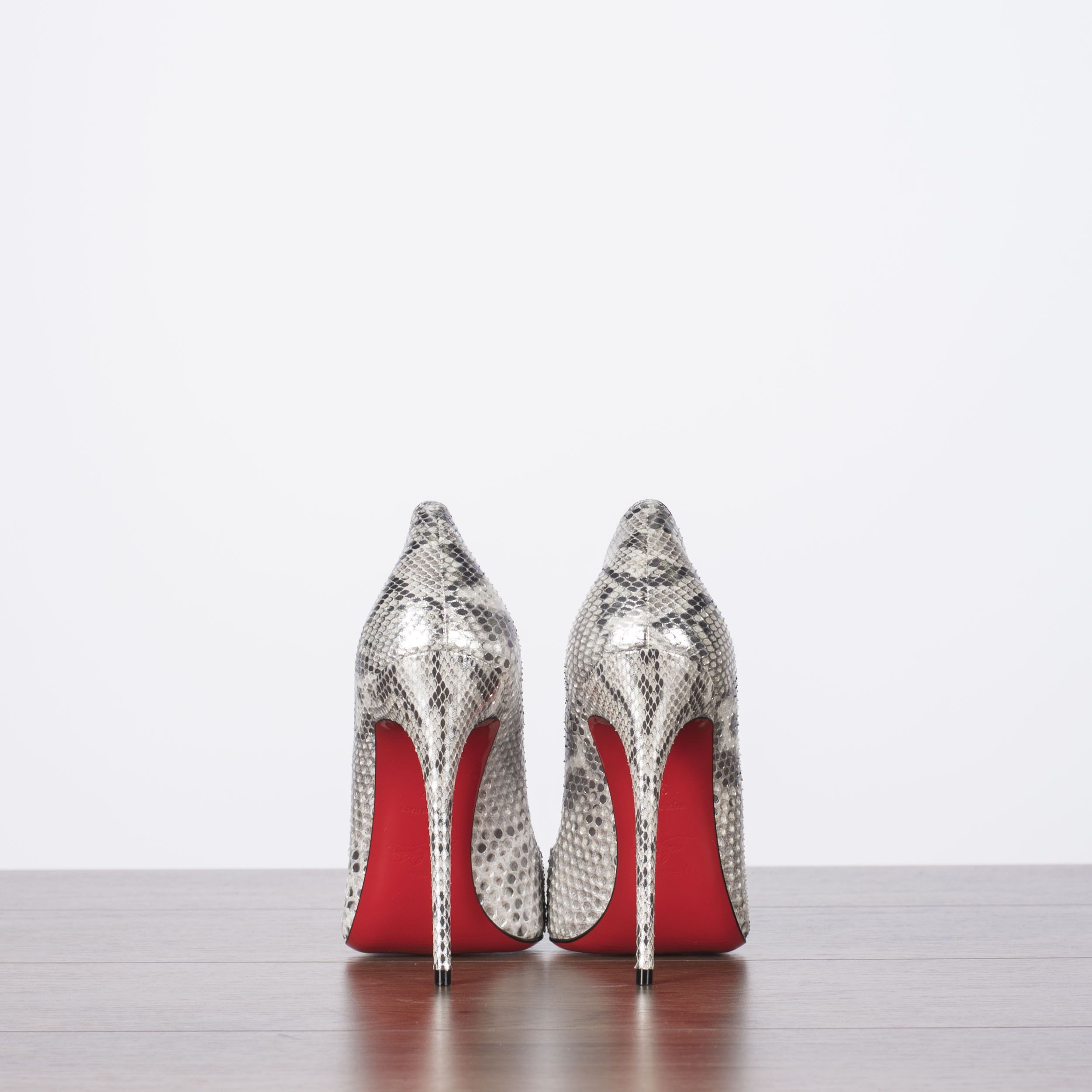Christian Louboutin So Kate 120 Roccia Python Glacier High Heel Pumps Size US 7 / IT 37 - 7 Thumbnail