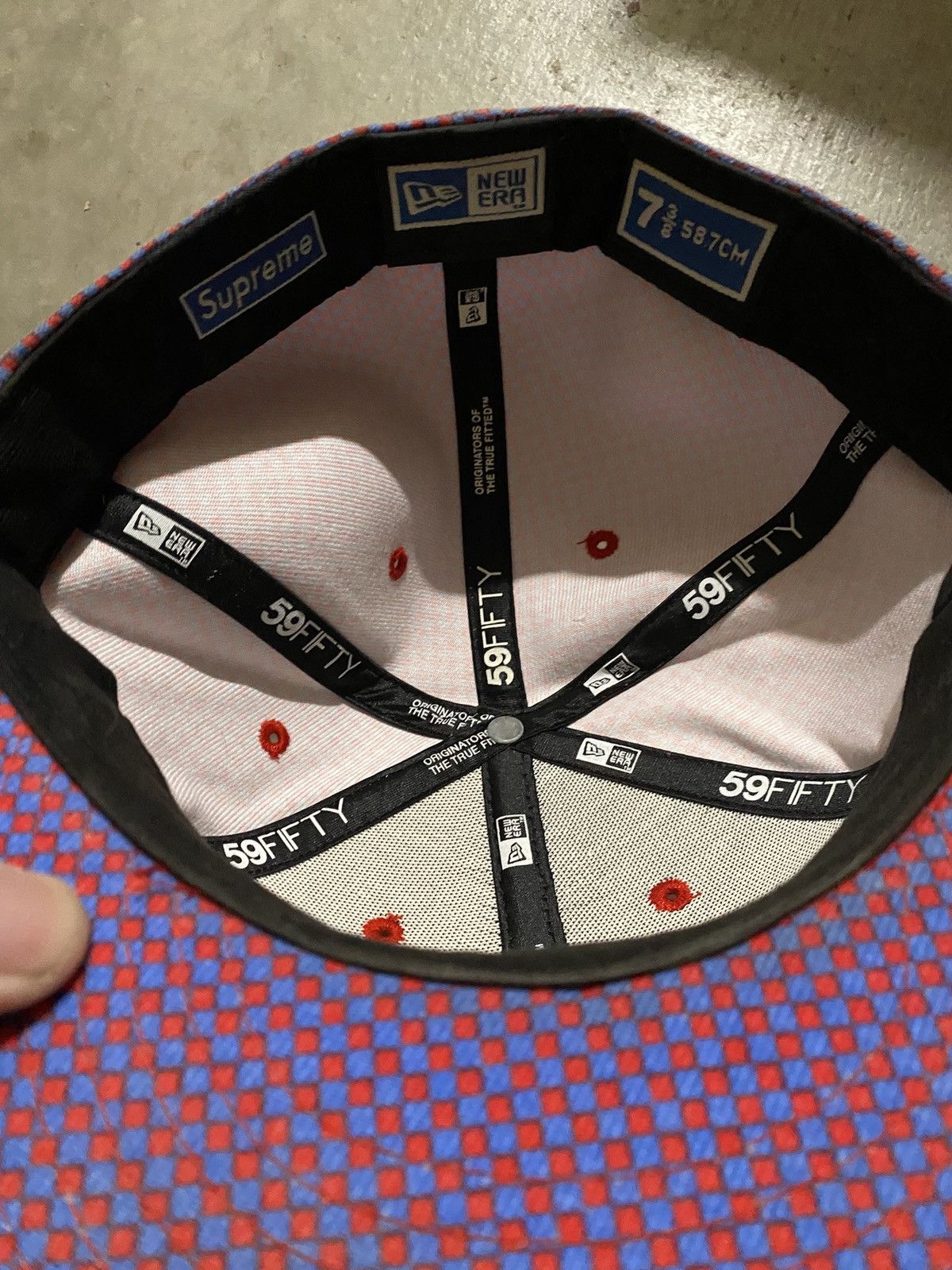 New Era × Supreme Supreme Hat New Era Checkered Cap SS07 Size ONE SIZE - 5 Thumbnail
