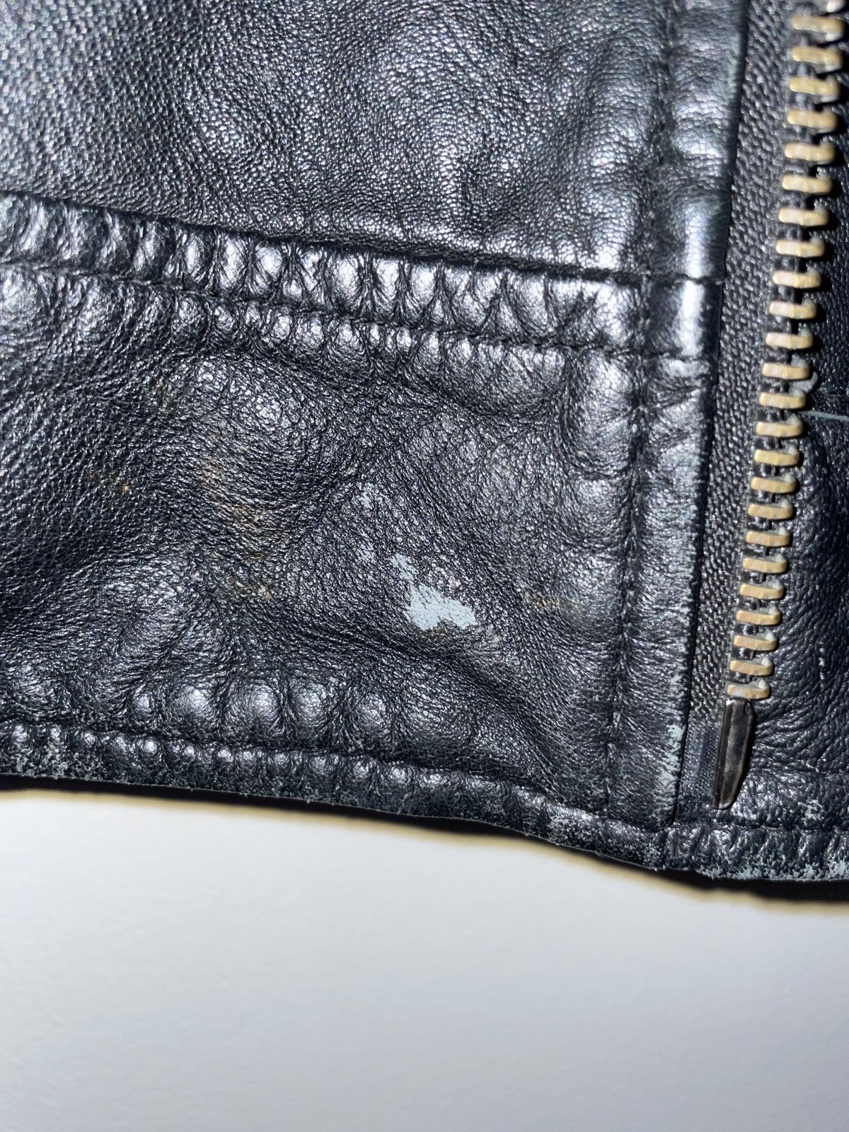 Superdry × Vintage Leather biker jacket Size US XL / EU 56 / 4 - 7 Thumbnail