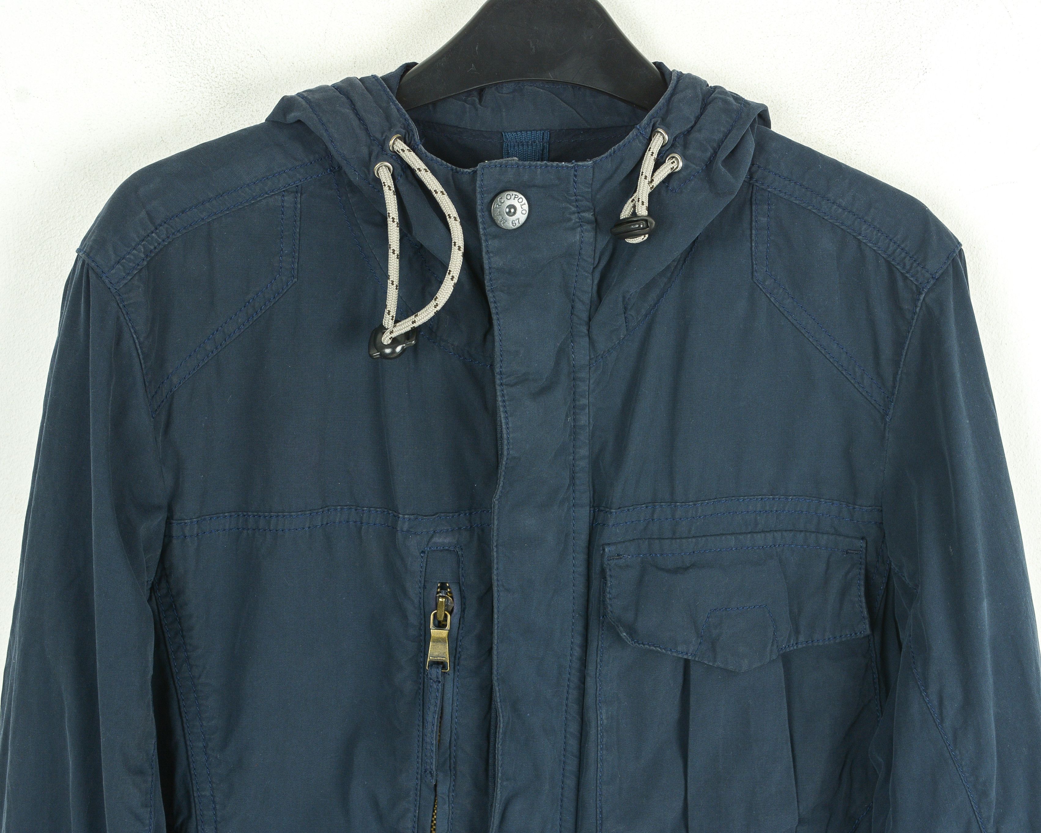 Marc O'Polo × Other Men's Navy Blue Jacket Outdoors Windproof Coat Cotton Hooded Size US M / EU 48-50 / 2 - 2 Thumbnail
