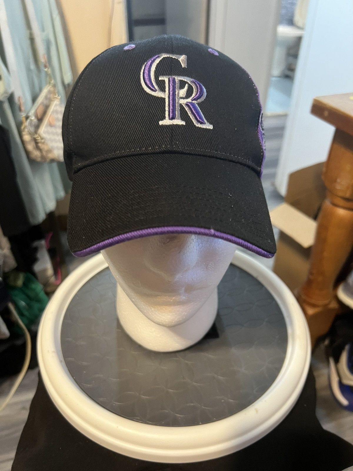 MLB Colorado Rockies MLB Back and Purple Hat Size ONE SIZE - 1 Thumbnail