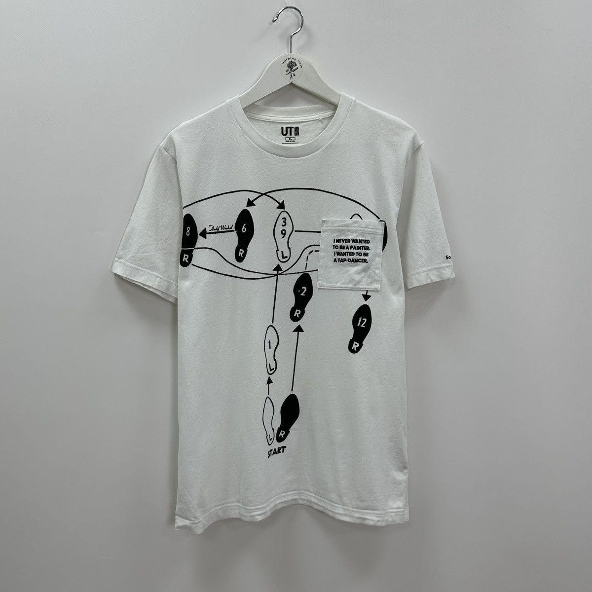 Uniqlo Vintage 00s Uniqlo x Andy Warhol Tap-Dancer Painter tee y2k Size US XL / EU 56 / 4 - 1 Thumbnail