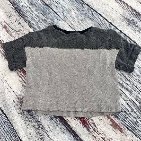 Nike Nike Women's Gray and Black Short Sleeve Cotton Crop Top Size S / US 4 / IT 40 - 3 Thumbnail