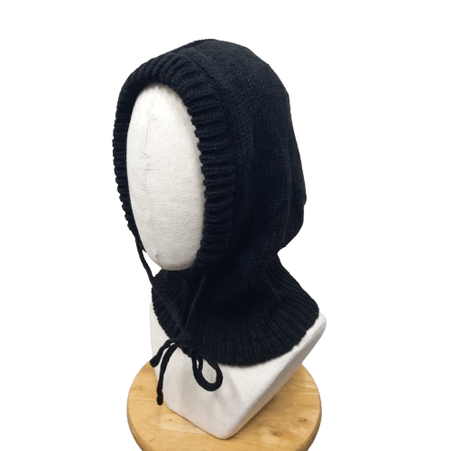 Japanese Brand 💥 Harajuku ninja style black balaclava hoodie hat Size ONE SIZE - 1 Thumbnail