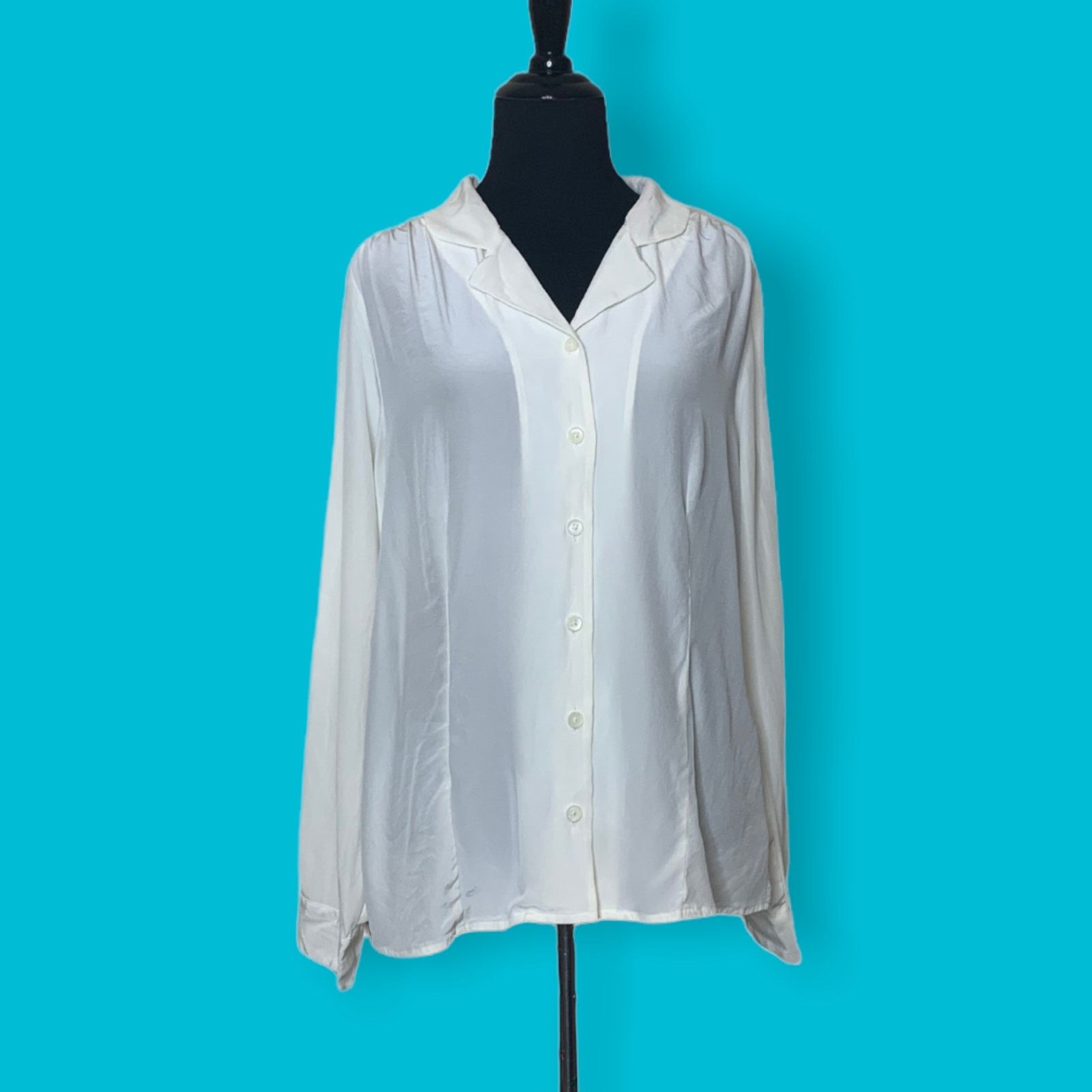 Pendleton Pendleton cream silk long sleeves button shirt size 14 Size XL / US 12-14 / IT 48-50 - 12 Thumbnail