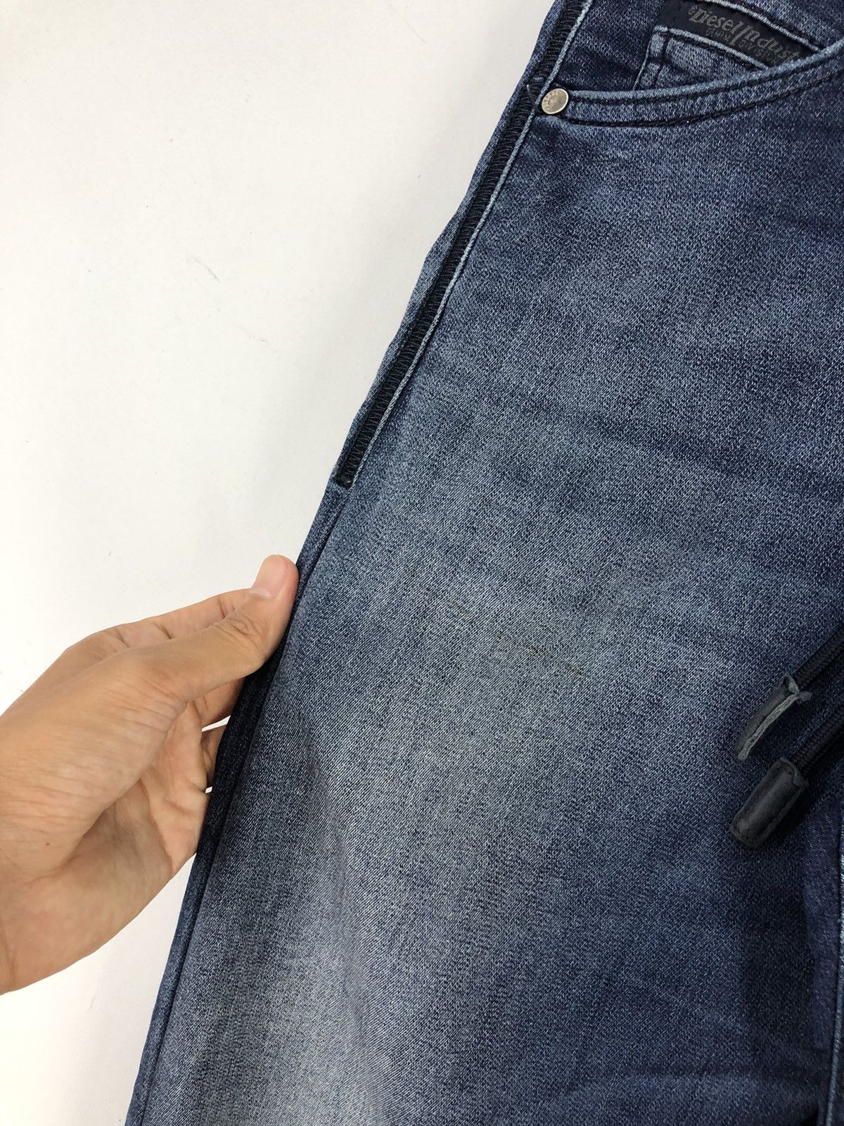 Diesel Diesel Distressed Faded Blue Denim Sweatpants Size 26-30 Size US 26 / EU 42 - 8 Thumbnail