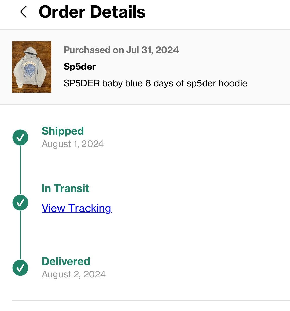 Sp5der SP5DER baby blue 8 days of sp5der hoodie Size US L / EU 52-54 / 3 - 5 Thumbnail