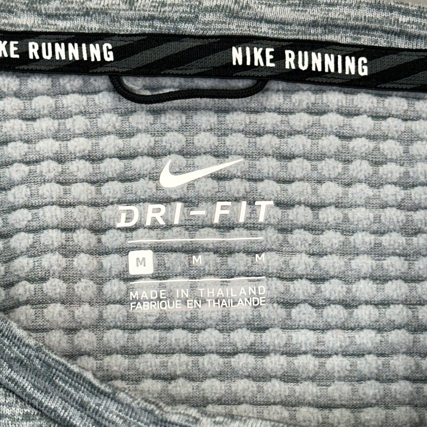 Nike VINTAGE Nike Running Pullover Women's M Gray Dri-Fit Therma Sphere Long Sleeve Shirt Mens Womens Size M / US 6-8 / IT 42-44 - 4 Thumbnail