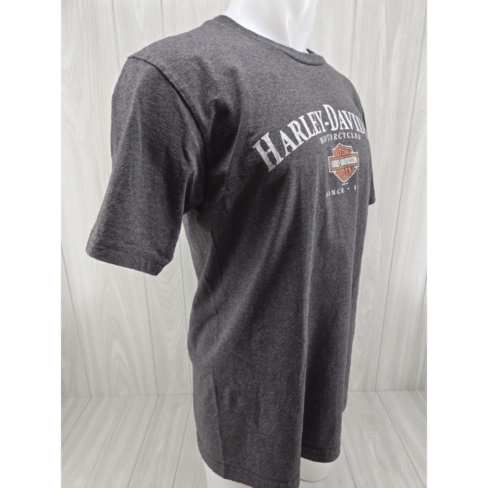 Harley Davidson Harley-Davidson T-Shirt Men's L Gray Crew Neck Short Sleeve Regular Fit Ontario Canada Size US L / EU 52-54 / 3 - 7 Thumbnail
