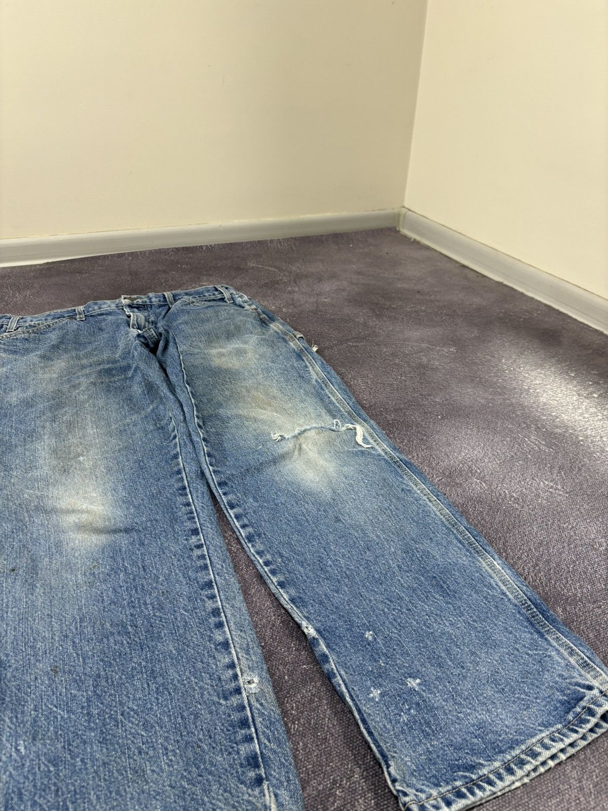 Dickies Vintage Dickies Faded Blue Denim Work Hype Baggy Jeans Size US 36 / EU 52 - 10 Thumbnail