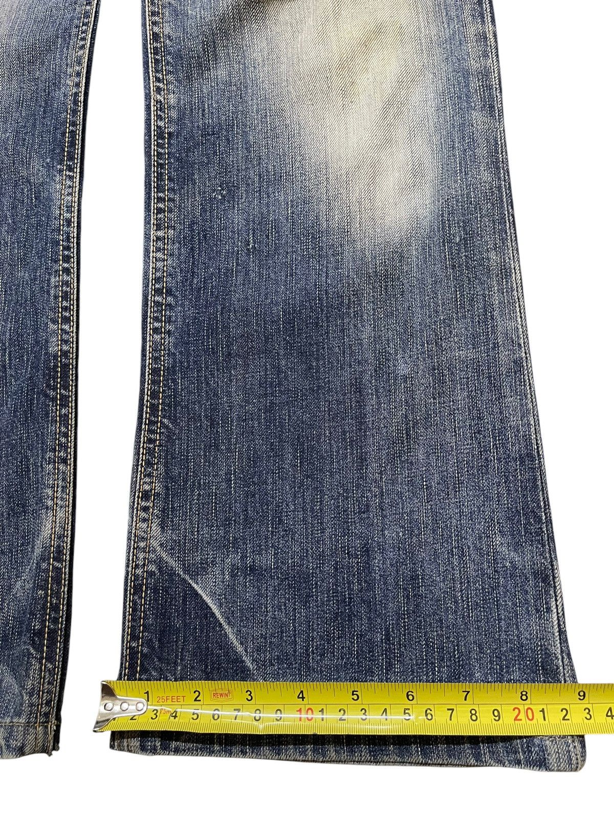 Edwin Edwin Rebel Vintage Blue Faded Wash Distress Baggy Jeans Size US 32 / EU 48 - 18 Thumbnail