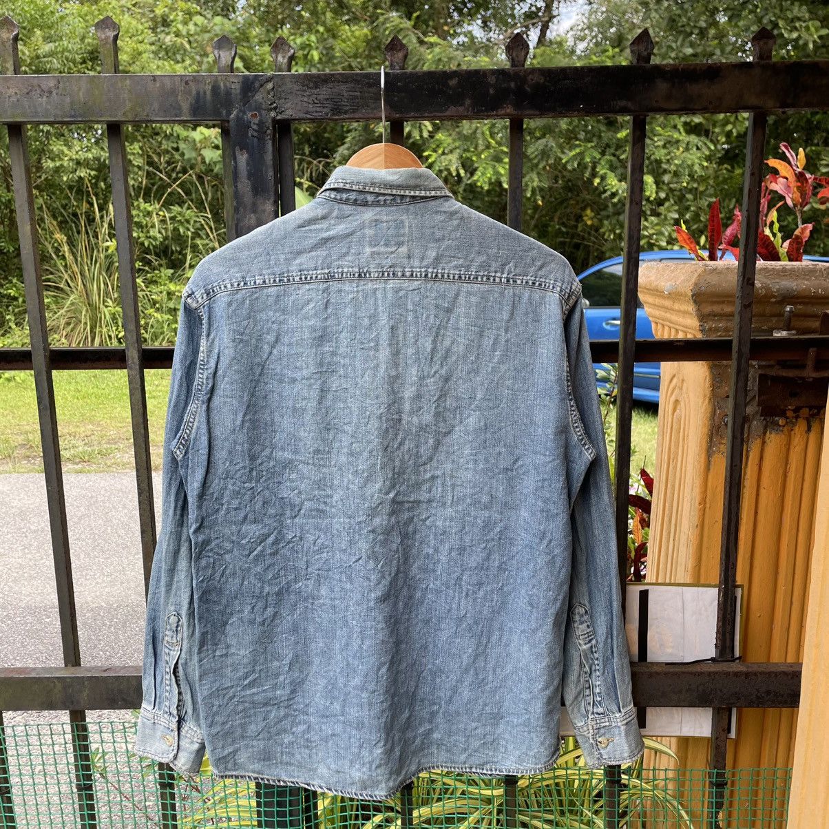 Levi's Vintage Clothing 🔥Vtg Levis Stoned Washed Double Pocket Women Buttons Shirts Size M / US 6-8 / IT 42-44 - 2 Thumbnail