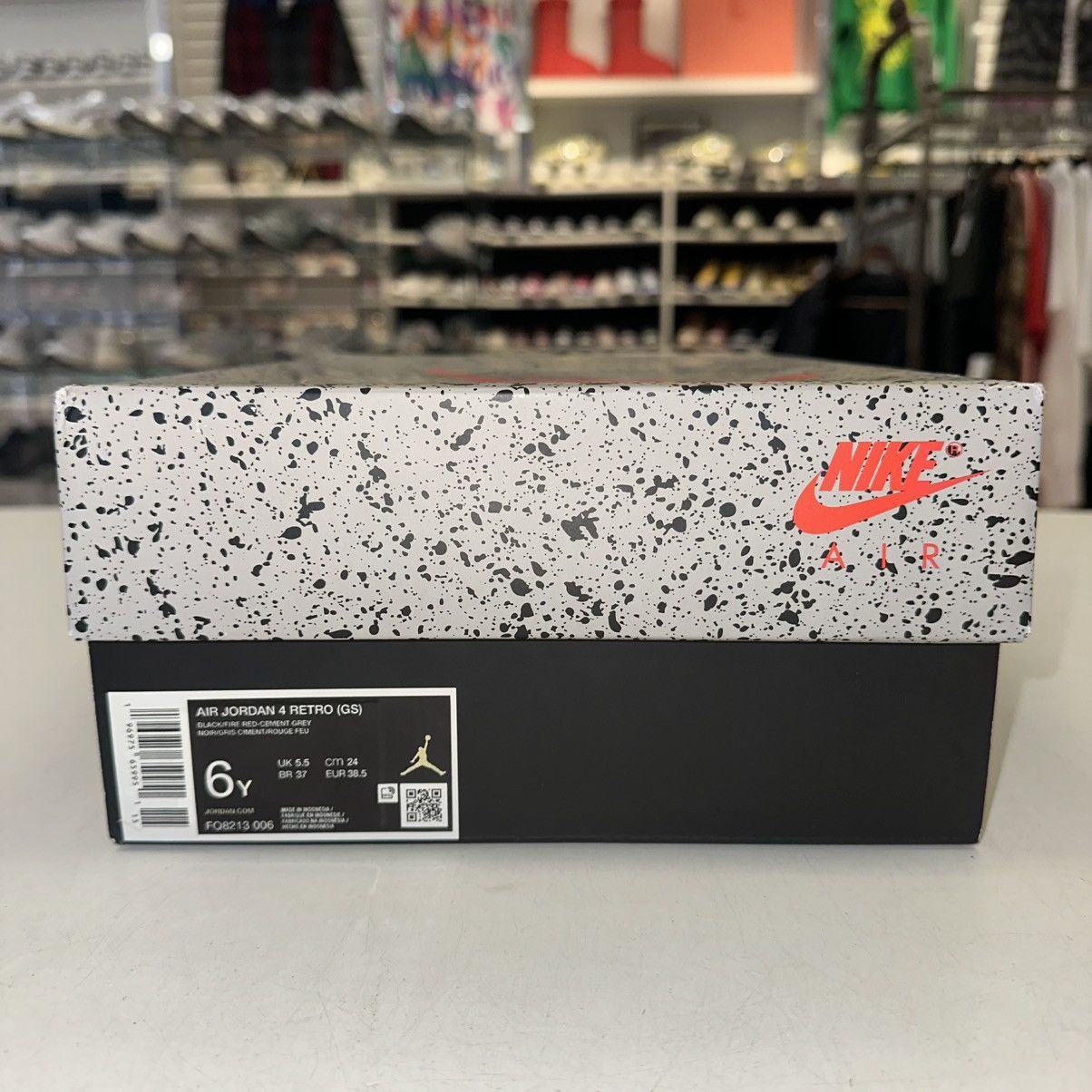 Nike Size 6Y (7.5W) - Nike Air Jordan 4 Retro GS Bred Reimagined Size US 7.5 / IT 37.5 - 7 Thumbnail