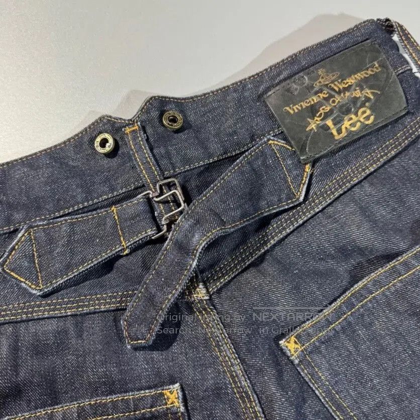 Vivienne Westwood Vivienne Westwood x Lee Curved Raw Denim Jeans. Size US 29 - 5 Thumbnail