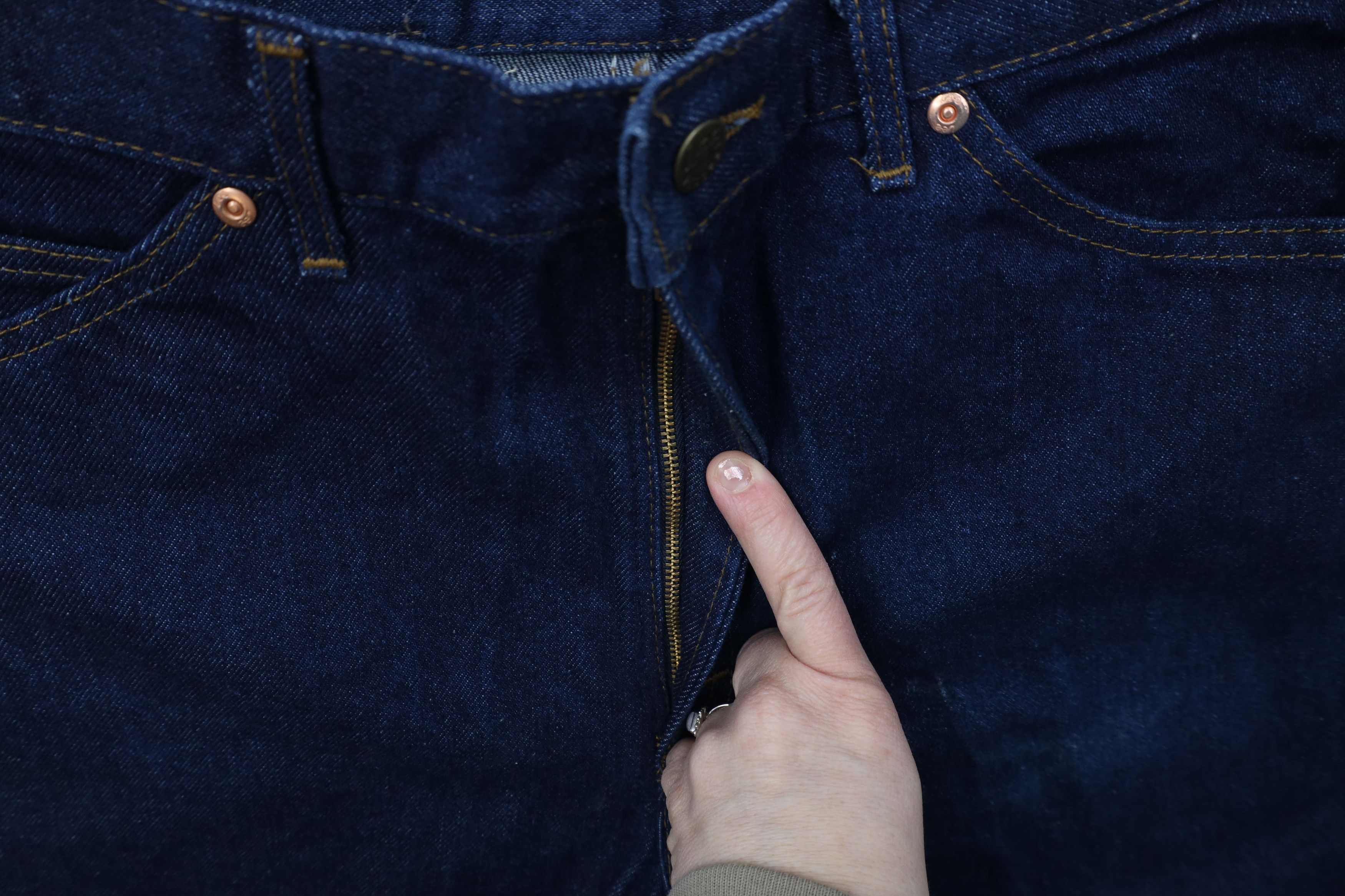 Lee Deadstock Vintage 90s Lee Fit Straight Leg Jeans Indigo USA Size 36" / US 14 / IT 50 - 7 Thumbnail