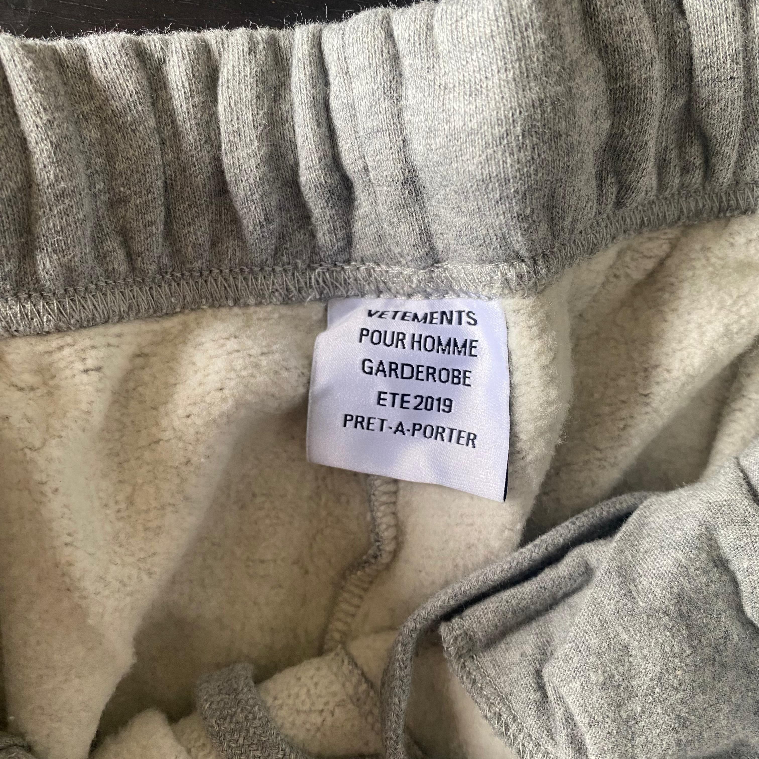 Vetements Runway Grey Simple Logo Sweatpants Size US 30 / EU 46 - 5 Thumbnail
