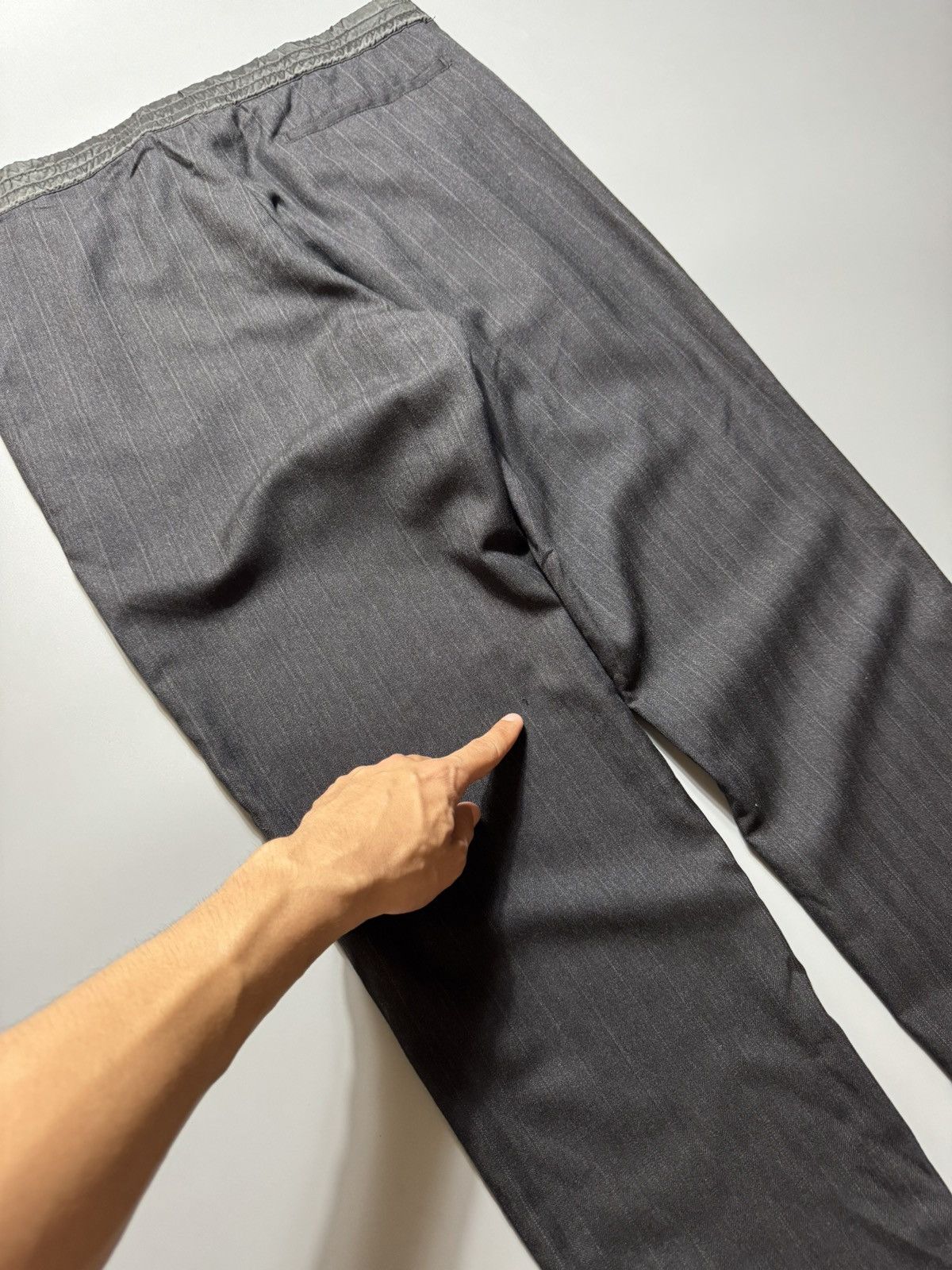 Prada Prada - Vintage 2002 Striped trouser pants Size US 33 - 21 Thumbnail